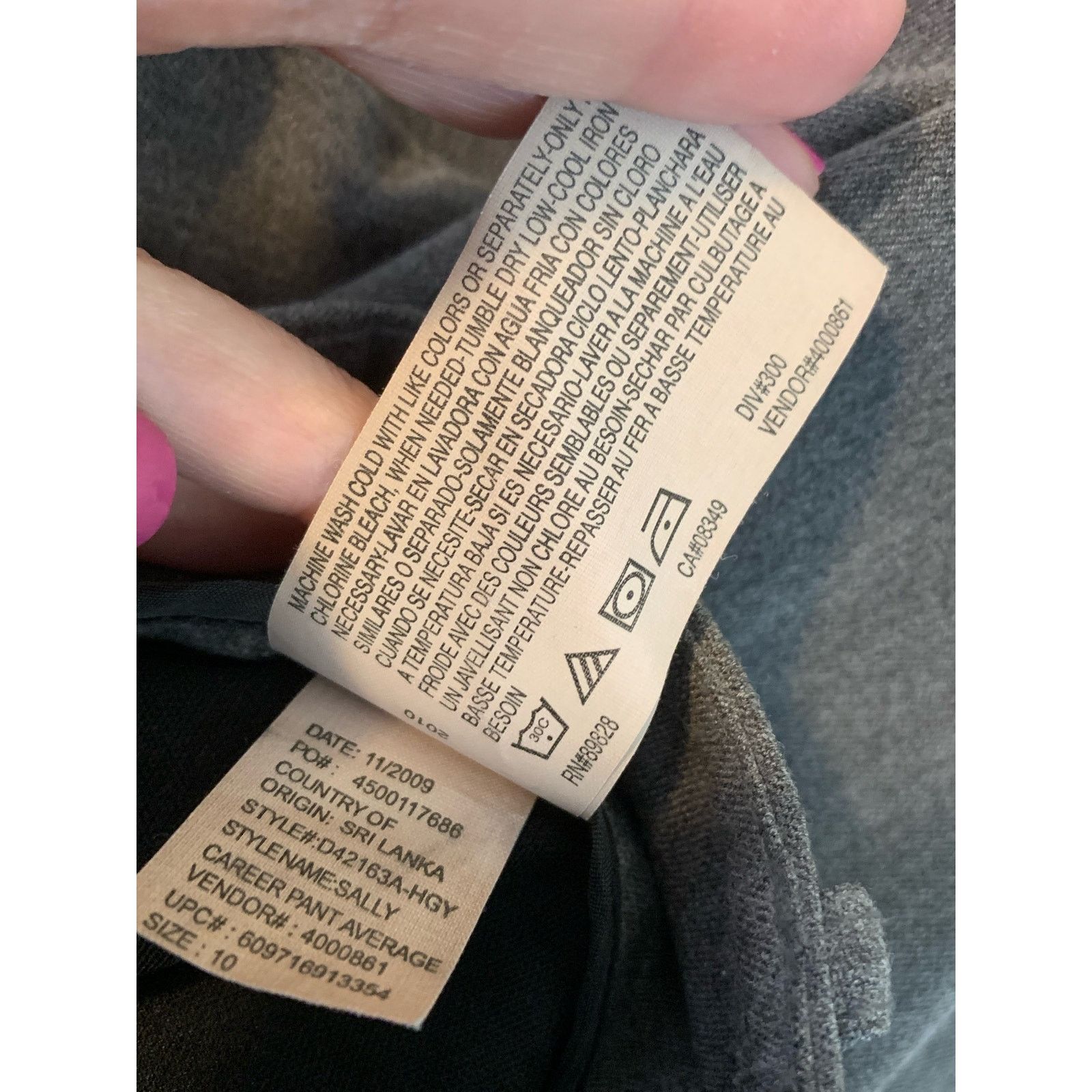Gloria Vanderbilt Gloria Vanderbilt gray straight leg pants size 10 Size 32" / US 10 / IT 46 - 3 Thumbnail