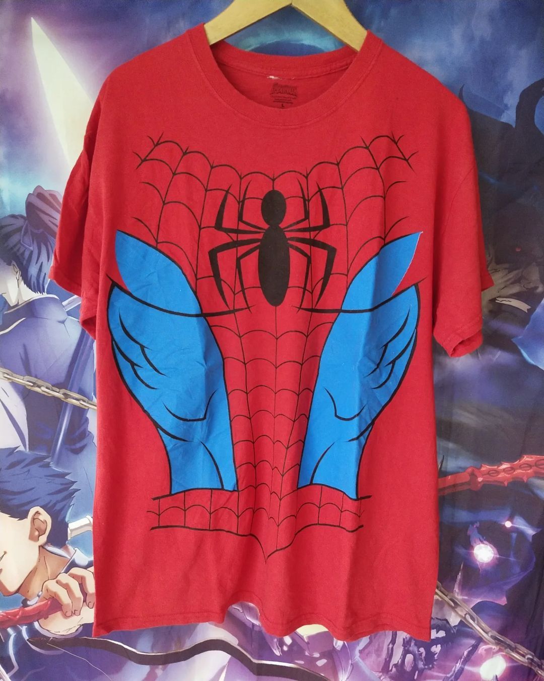 DC Comics × Marvel Comics Spider-sense Spiderman Costume Art Big Print Super Hero Tees Size US L / EU 52-54 / 3 - 1 Thumbnail