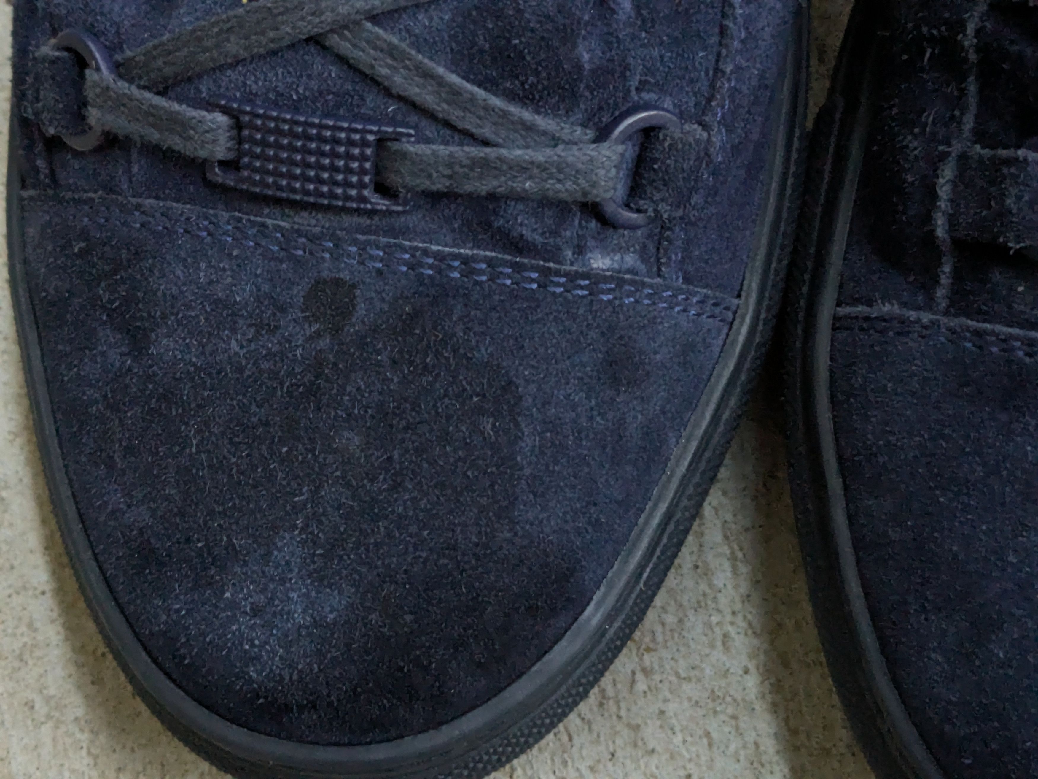 Balenciaga Balenciaga Arena Navy Blue 14 Suede Leather High Tops Size US 14 / EU 47 - 2 Thumbnail