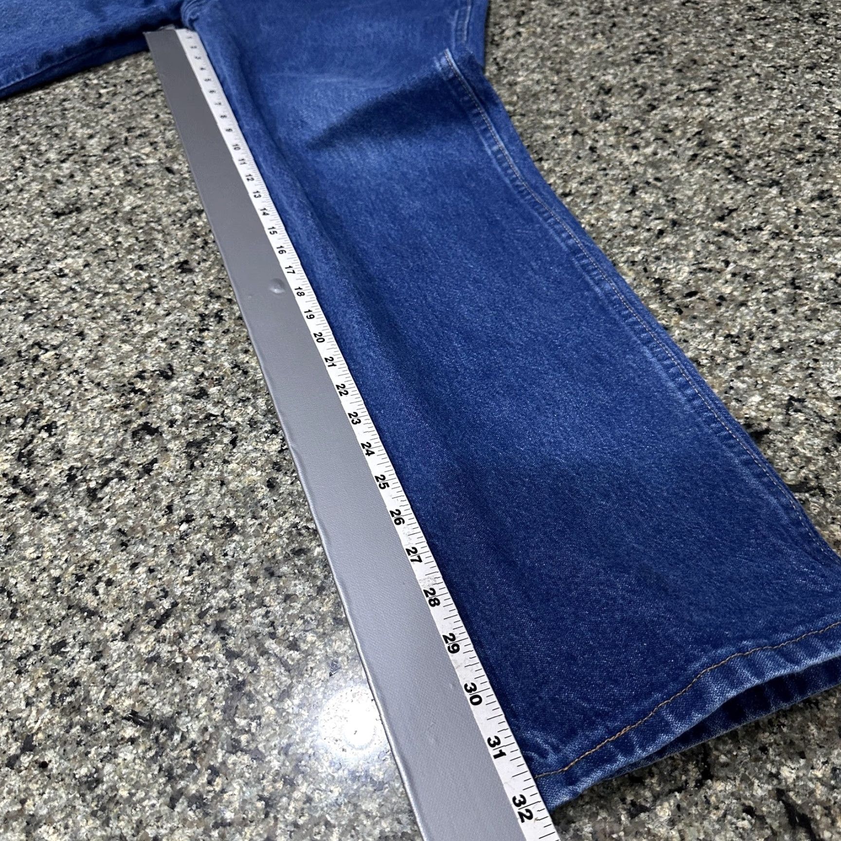 Wrangler VINTAGE Wrangler Cowboy Cut Jeans Men 34x32 Dark Blue Denim Straight 13MWZPW Cowboy Western Rodeo Vintage Men Jeans Size US 34 / EU 50 - 5 Thumbnail