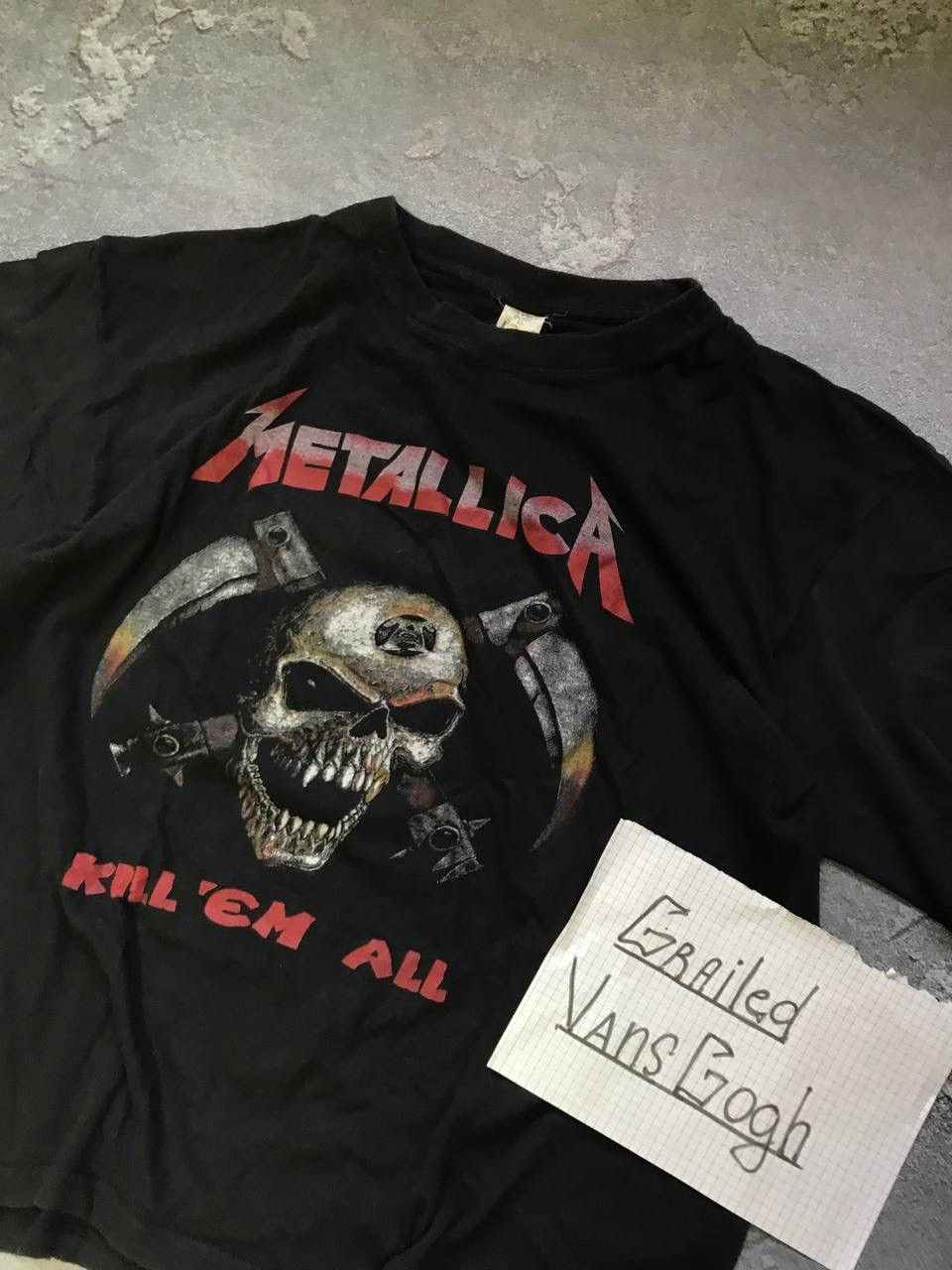Band Tees × Metallica × Vintage Vintage Metallica Kill Em All Tee Shirt Size M Size US M / EU 48-50 / 2 - 2 Thumbnail