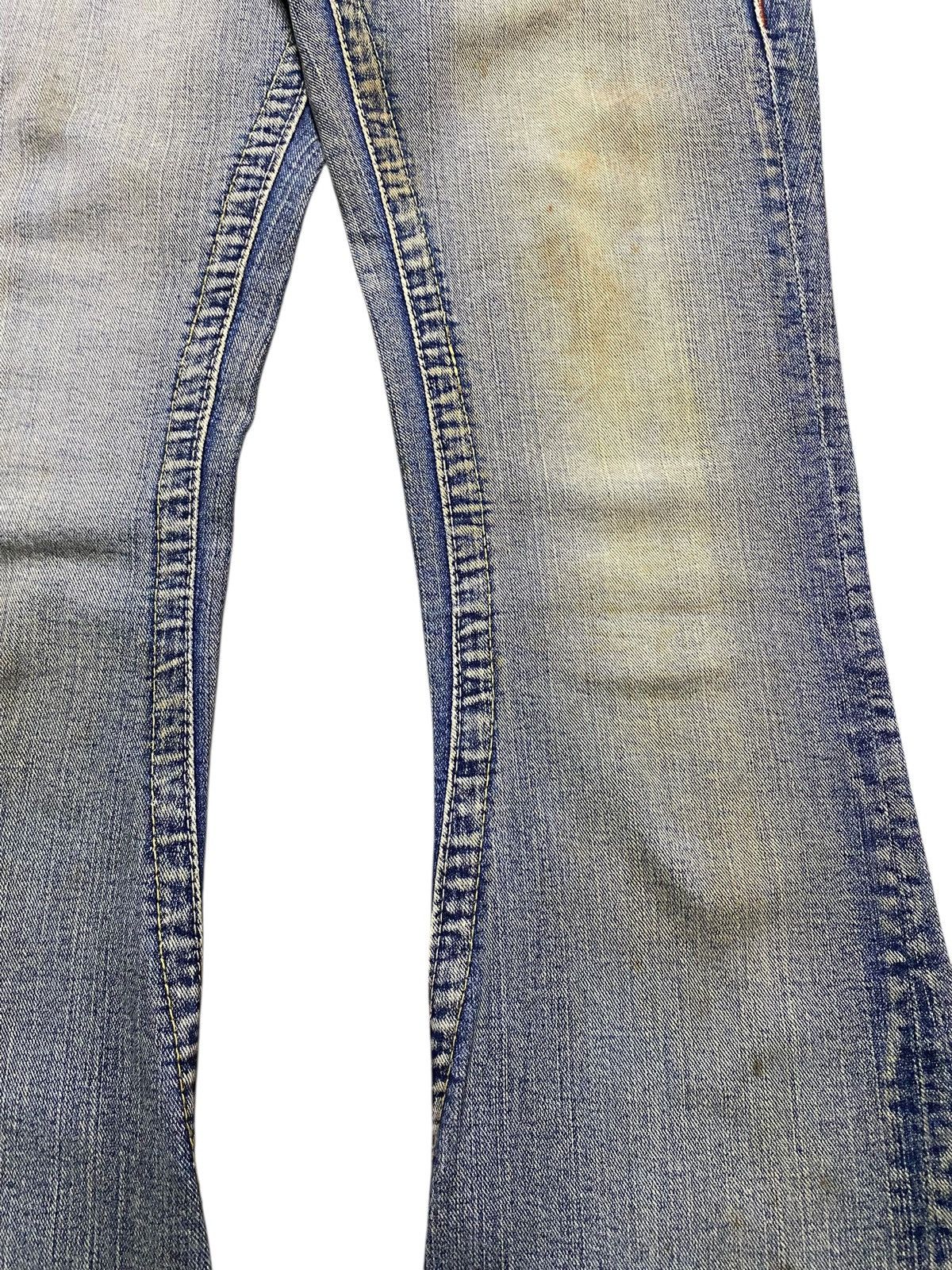 True Religion Vintage Japanese Brand Rusty Mud Wash Distressed Flare Jeans Size US 30 / EU 46 - 8 Thumbnail