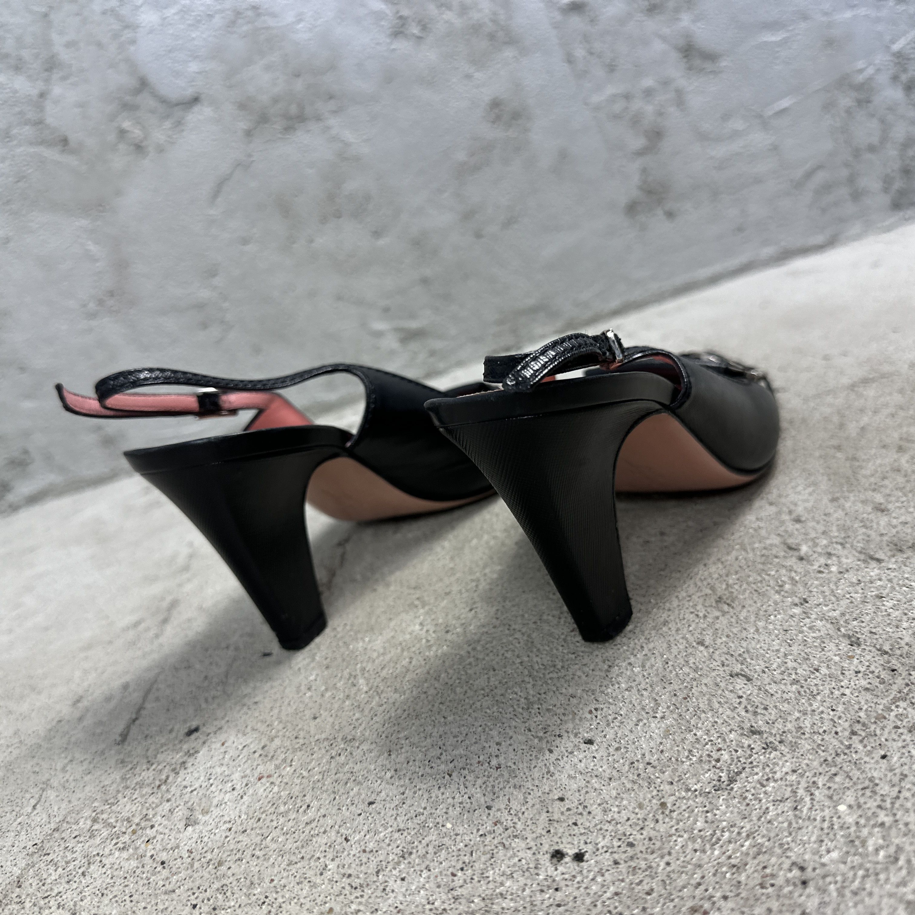 Salvatore Ferragamo × Vintage Vintage Leather Y2K Glam Salvatore Ferragamo Heels Size US 8 / IT 38 - 4 Thumbnail