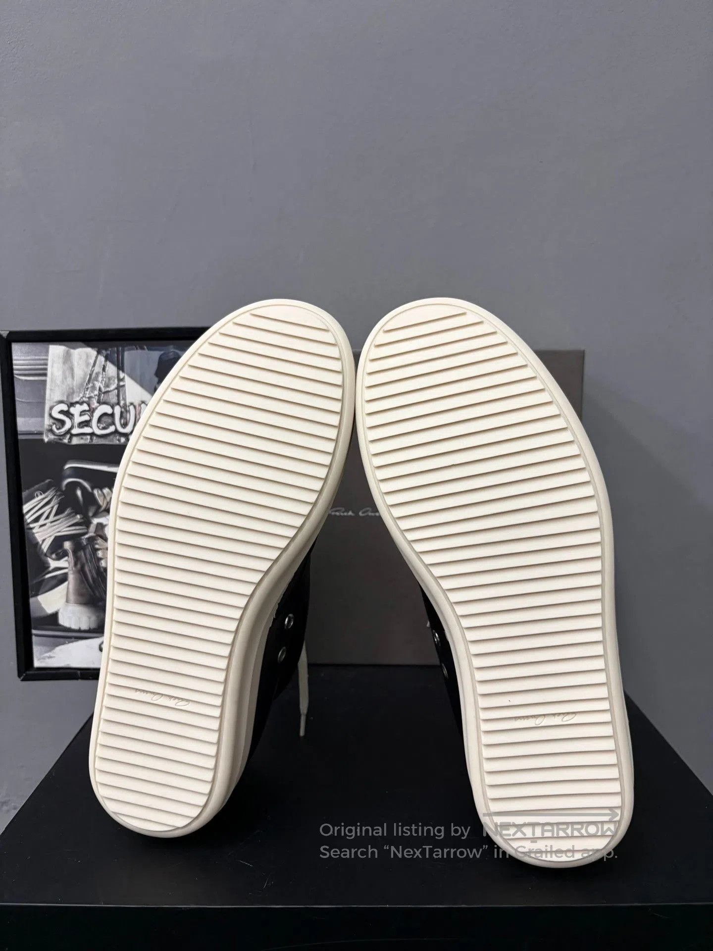 Rick Owens Rick Owens Leather Black White Low. Size US 9 / EU 42 - 8 Thumbnail