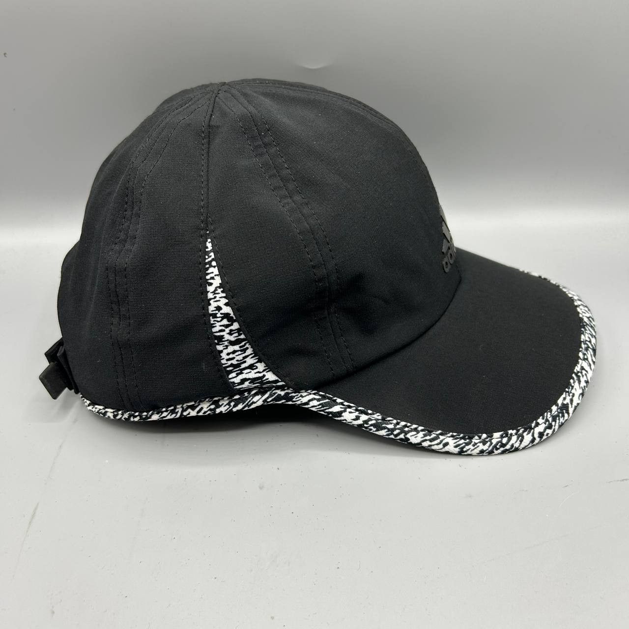 Adidas Adidas Climalite Hat Men Black White Gray Strap Back Cap Size ONE SIZE - 4 Thumbnail