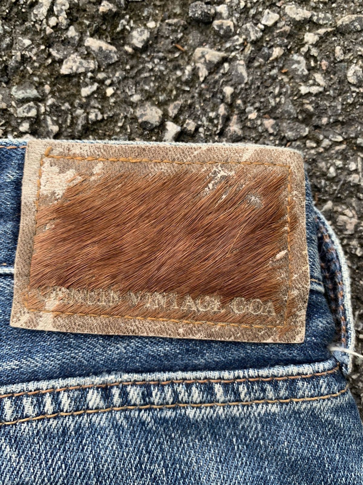 GOA GENUINE VINTAGE GOA JAPANESE SELVEDGE PUNK DISTRESSED DENIM☠️ Size US 30 / EU 46 - 9 Thumbnail