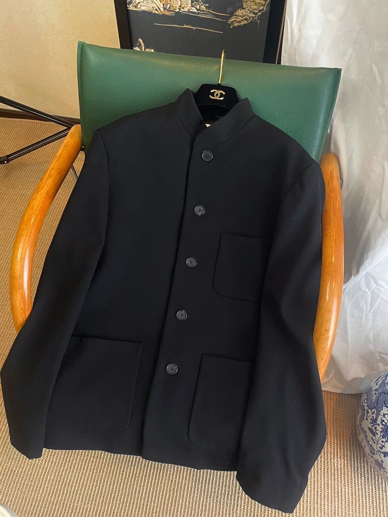 The Row The Row Mandarin Collar Wool Jacket Size US S / EU 44-46 / 1 - 1 Thumbnail