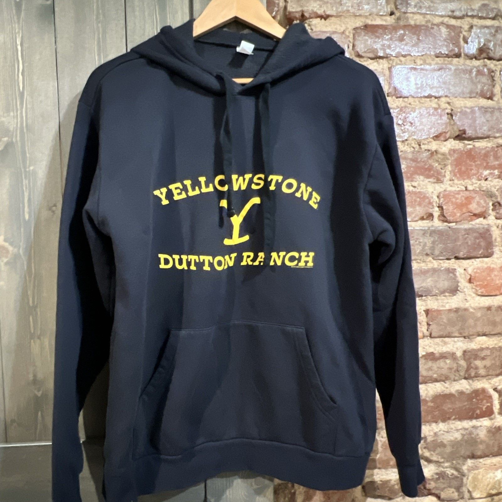 Alternative Apparel Yellow Stone Dutton Ranch Navy Blue Hoodie Size L Soft EUC Size US L / EU 52-54 / 3 - 1 Thumbnail