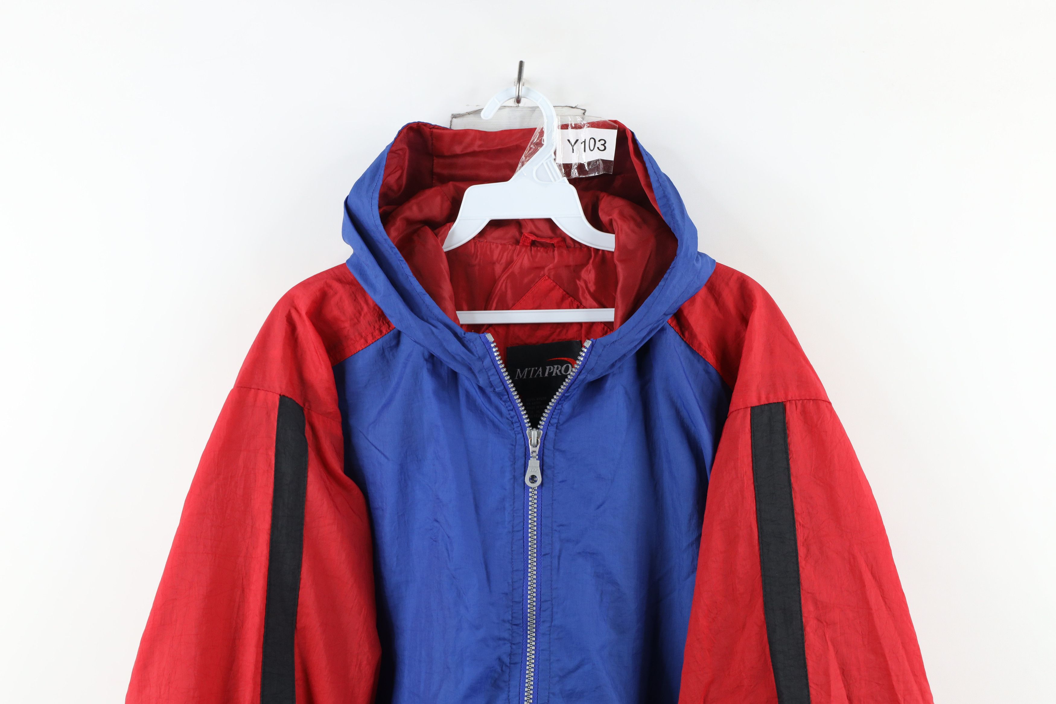 Vintage Vintage 90s Streetwear Half Zip Hooded Windbreaker Jacket Size US XL / EU 56 / 4 - 2 Thumbnail