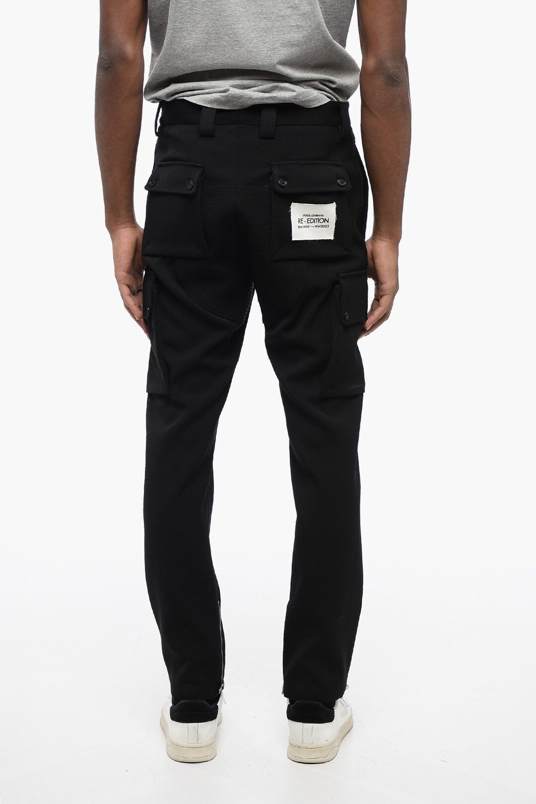 Dolce & Gabbana og1mm0825 Wool Cargo Pant in Black Size US 32 / EU 48 - 2 Thumbnail