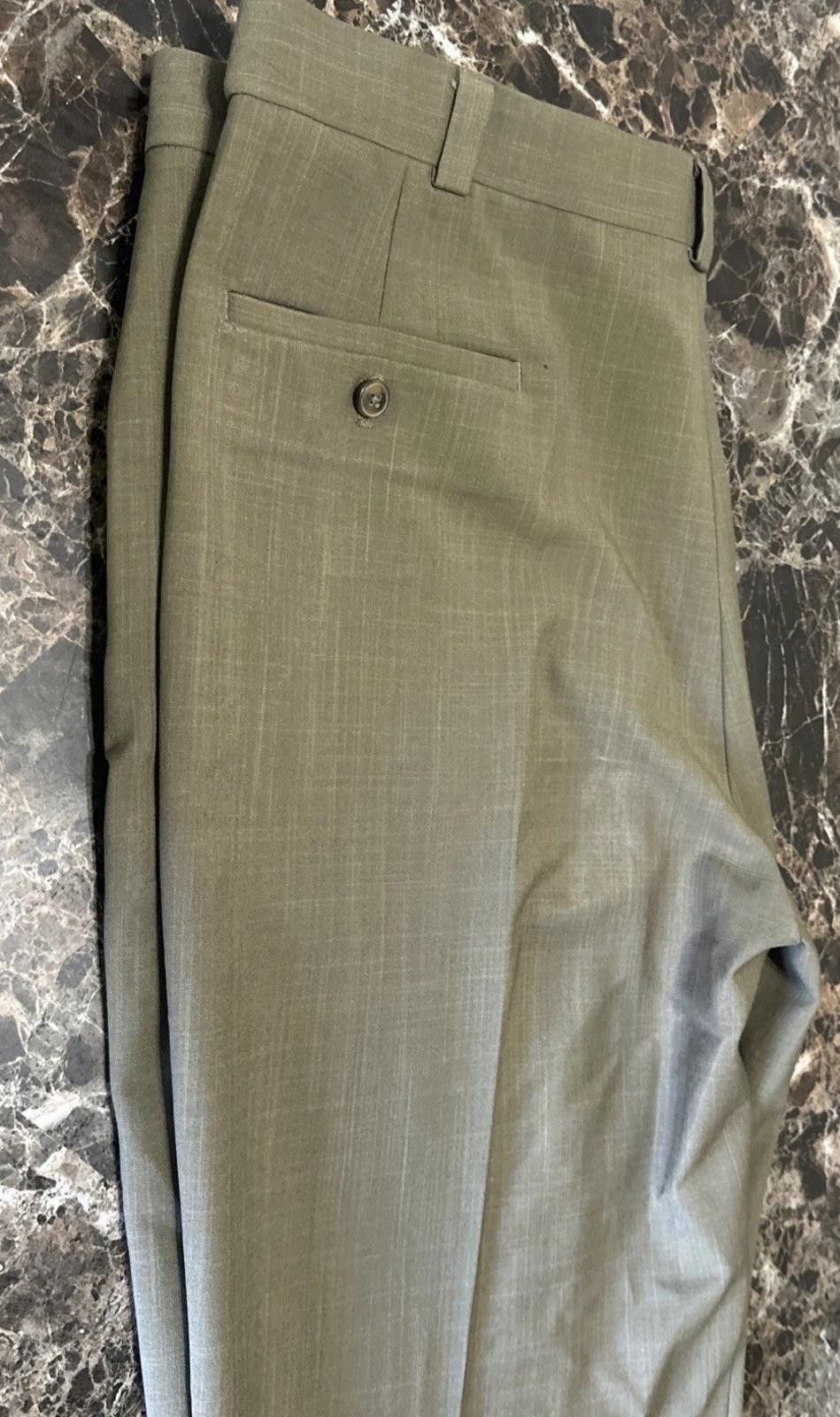 Haggar Hagger Men's Dress Pants Size 40 X 30 Brown Classic Fit Size US 40 / EU 56 - 6 Thumbnail