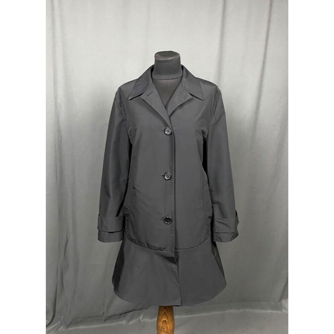 Prada MINT! Prada RECENT Women's Black Long OverCoat Size 38 Size XS / US 0-2 / IT 36-38 - 1 Thumbnail