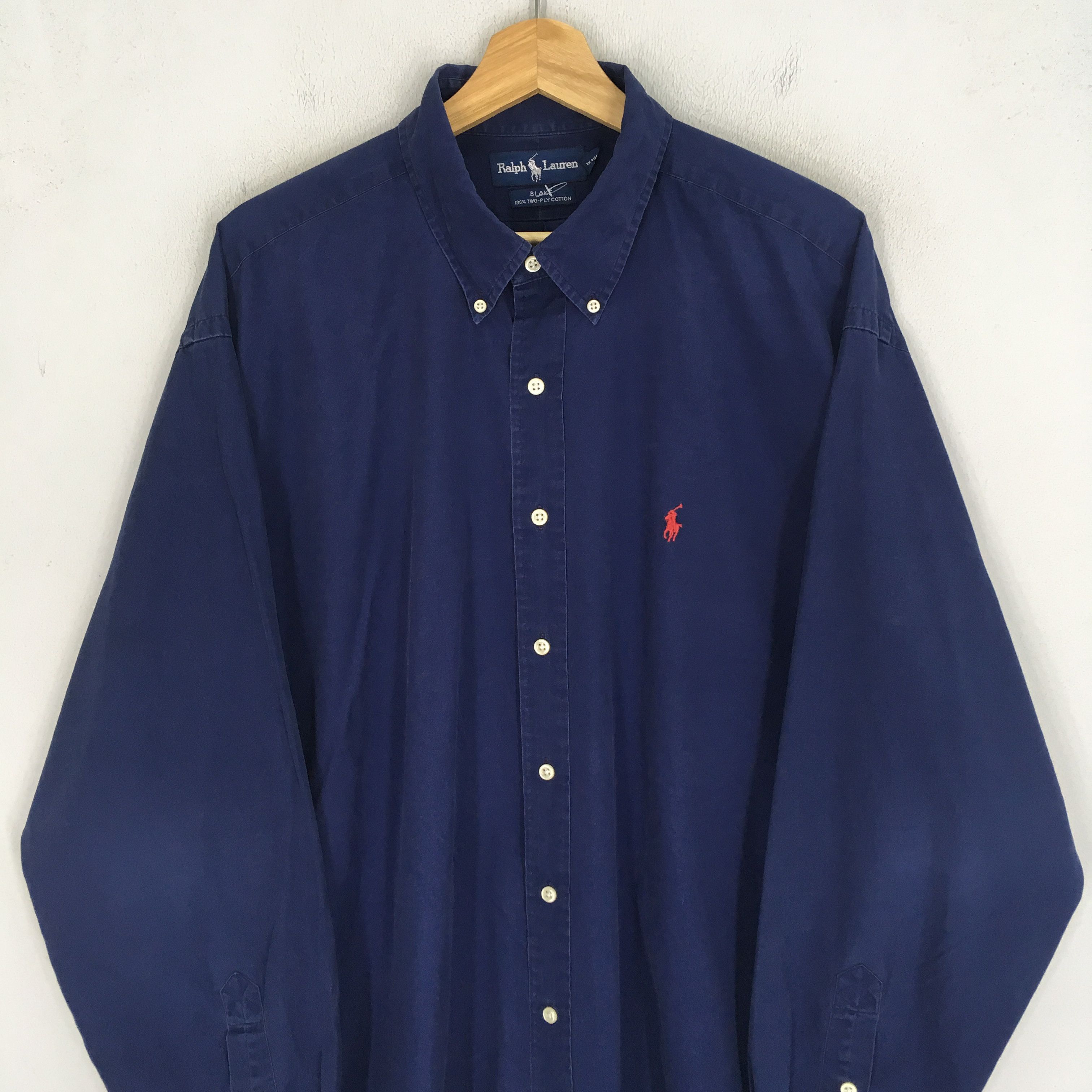 Ralph Lauren Vintage Polo Ralph Lauren Small Pony Indigo Blue Casual Size US XL / EU 56 / 4 - 3 Thumbnail