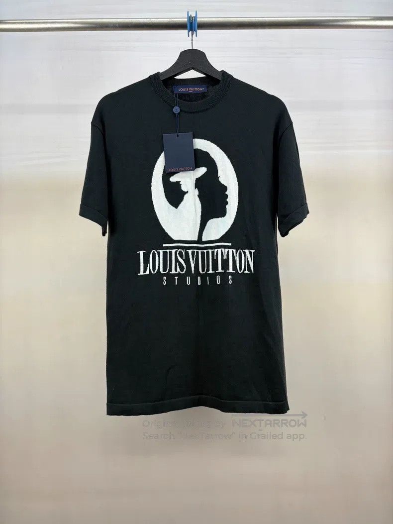 Louis Vuitton Louis Vuitton Black and white figure knitted short sleeve Size US S / EU 44-46 / 1 - 1 Thumbnail