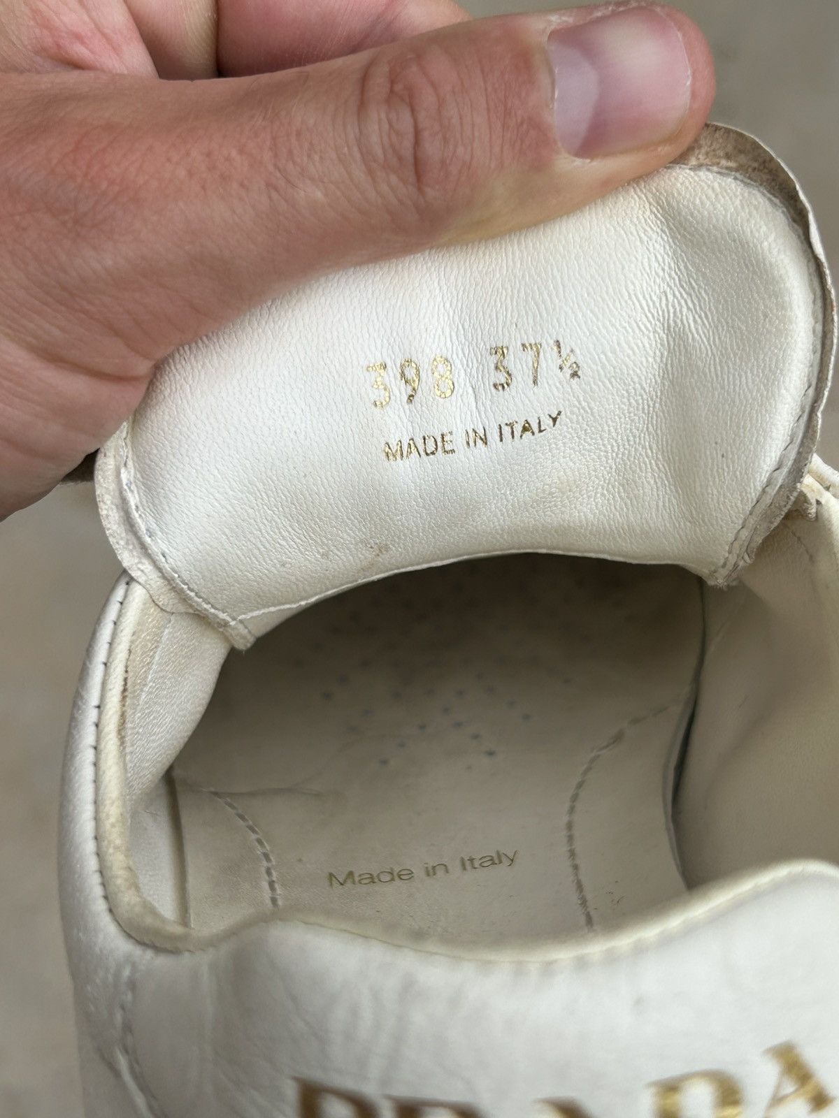 Prada Prada leather sneakers Size US 7.5 / IT 37.5 - 7 Thumbnail