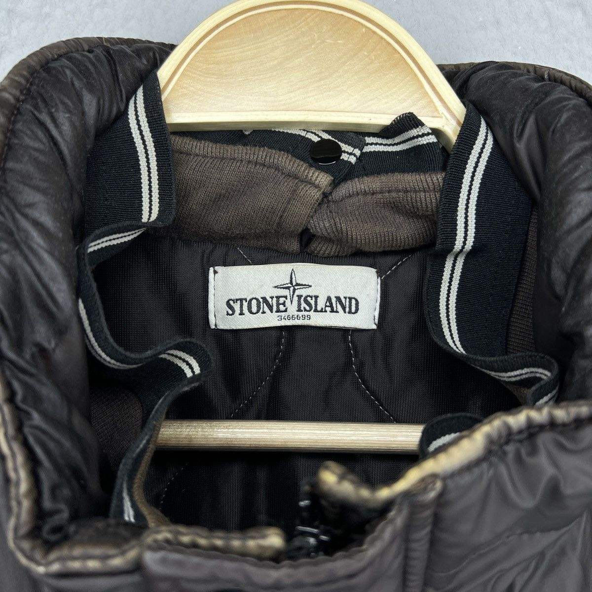 Stone Island Stone Island Vintage Mussola Gommata Jacket Brown 2012aw Size US XL / EU 56 / 4 - 5 Thumbnail