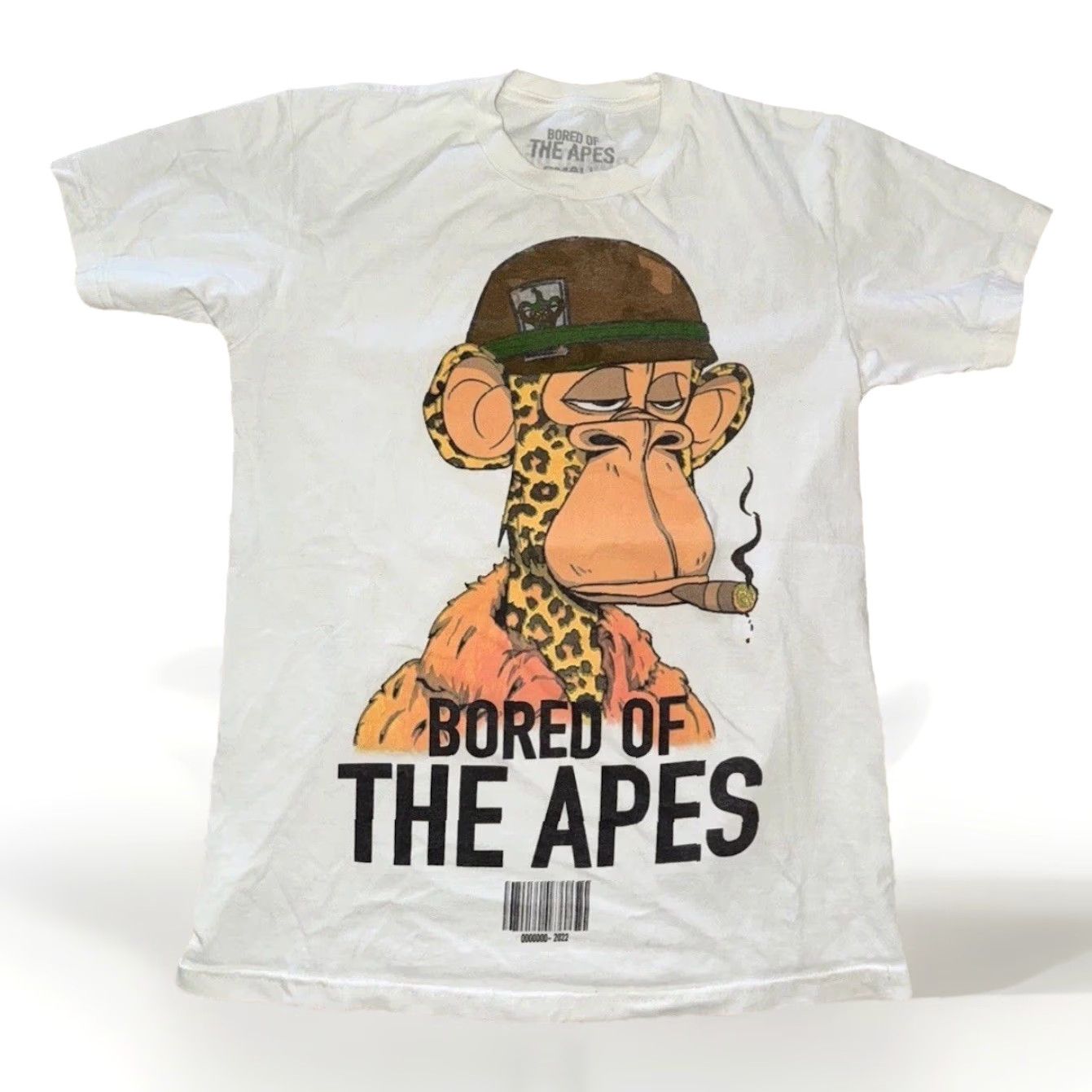 Vintage Bored of the Apes Graphic T-Shirt White Small 17x25 Streetwear NFT Parody Tee Mens S Short Sleeve Tees Size US S / EU 44-46 / 1 - 2 Thumbnail