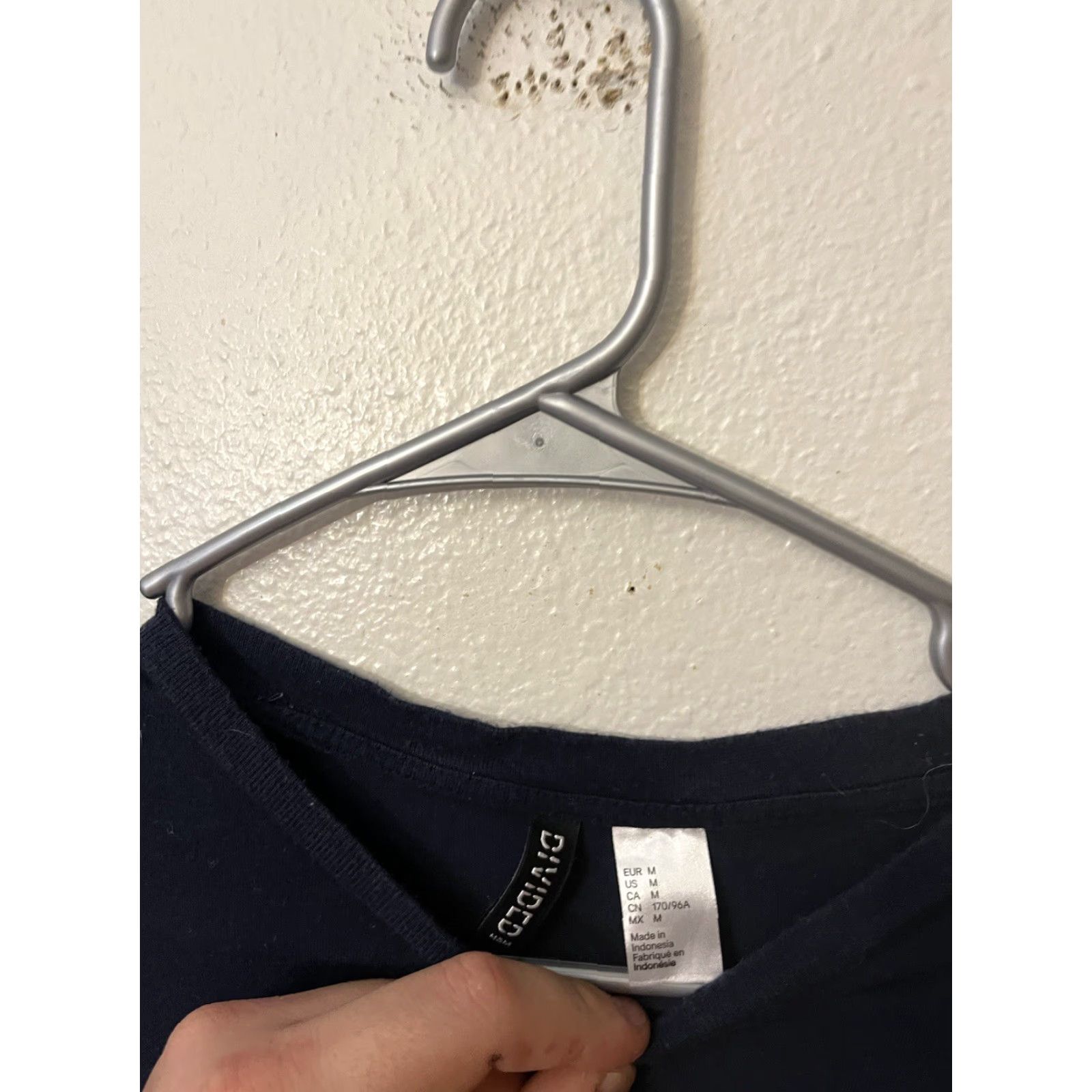 H&M H&M Divided T-Shirt Shirt Womens Crop Top USA Cropped Navy Jersey Knit Crew Neck Short Sleeve Cotton Blend Brooklyn USA American Flag M Blue Size M / US 6-8 / IT 42-44 - 3 Thumbnail