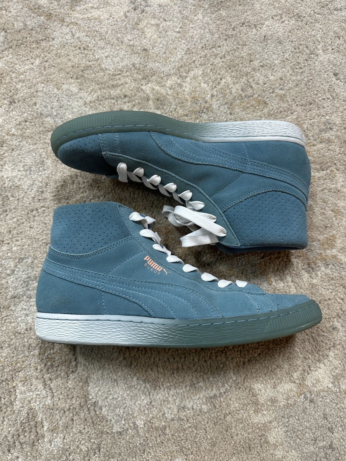 Pink Dolphin Suede Gradient Hi-Tops Size US 8 / EU 41 - 2 Thumbnail