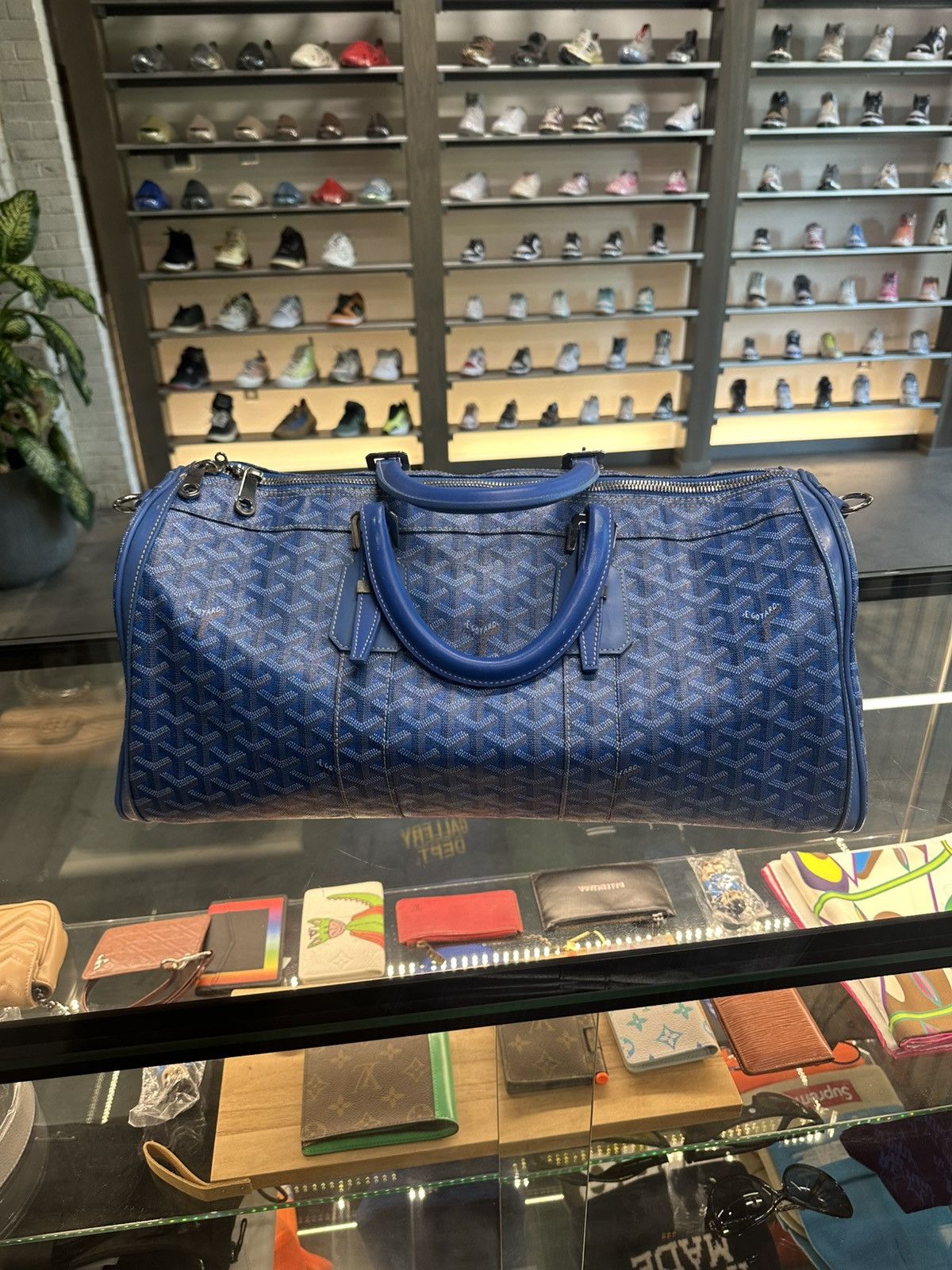 Goyard Goyard Croisiere 40 Duffle Bag Blue Size ONE SIZE - 2 Thumbnail