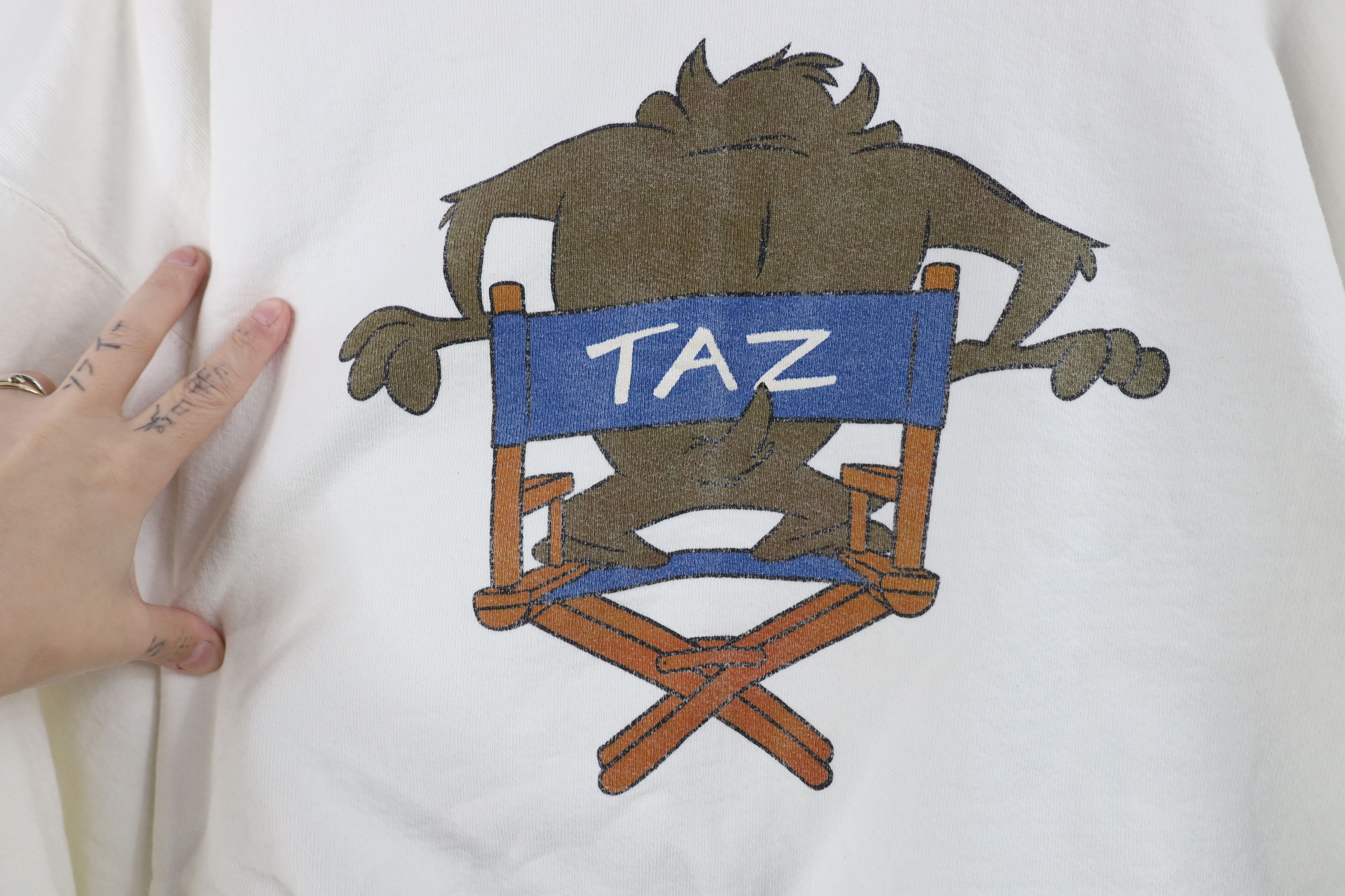Vintage Vintage 90s Looney Tunes Taz Tasmanian Devil Sweatshirt Size US XL / EU 56 / 4 - 10 Thumbnail
