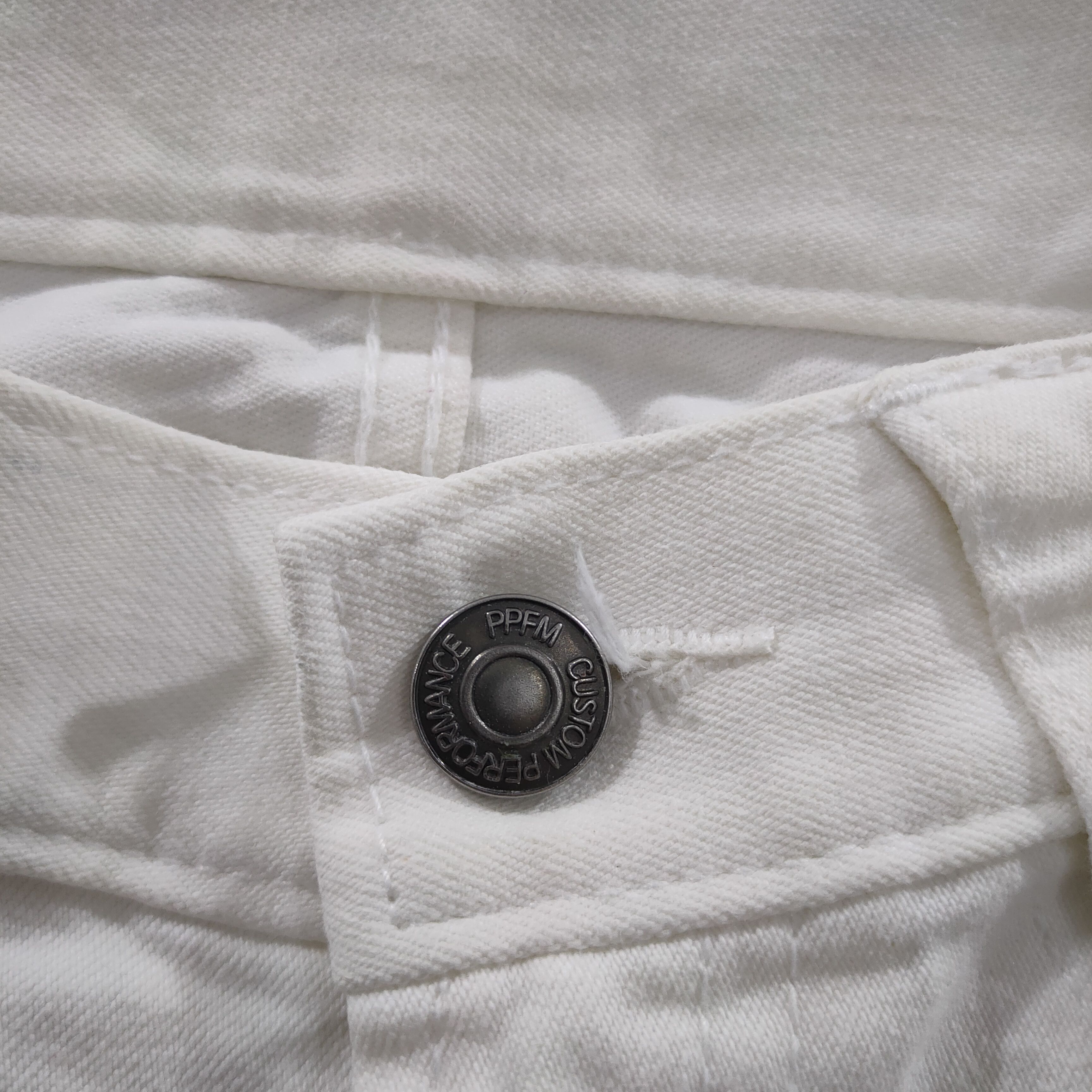 PPFM PPFM WHITE MULTIPOCKET JEAN DENIM PANTS Size US 30 / EU 46 - 6 Thumbnail