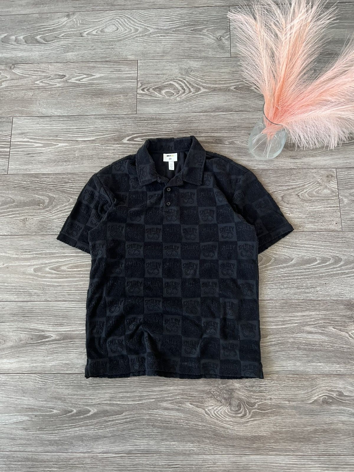 H&M × Other H&M x Smile Mens Textured Polo Shirt Tee‼️ Size US S / EU 44-46 / 1 - 1 Thumbnail