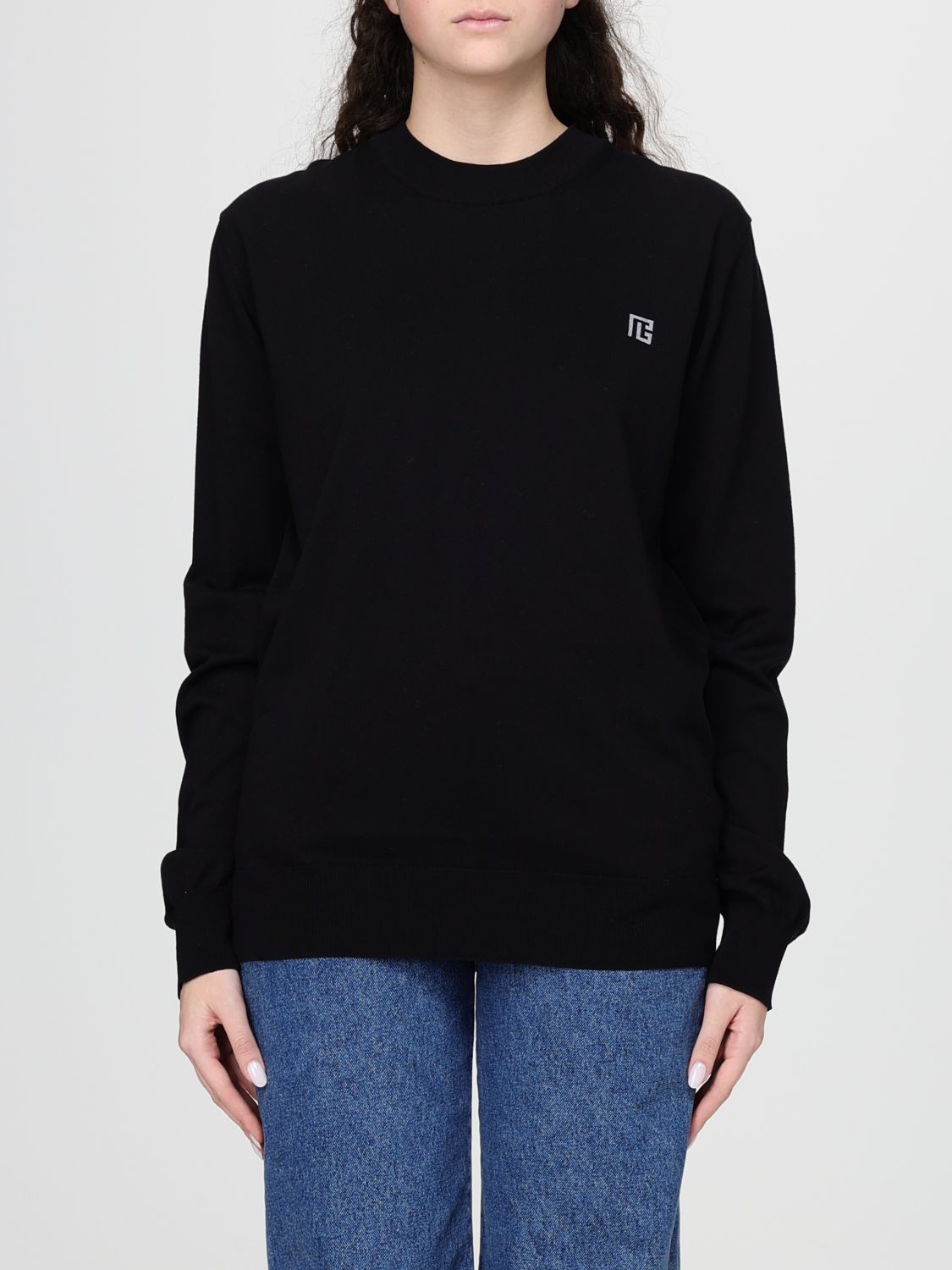 Balmain Balmain Sweatshirt Woman Black Size M / US 6-8 / IT 42-44 - 1 Thumbnail