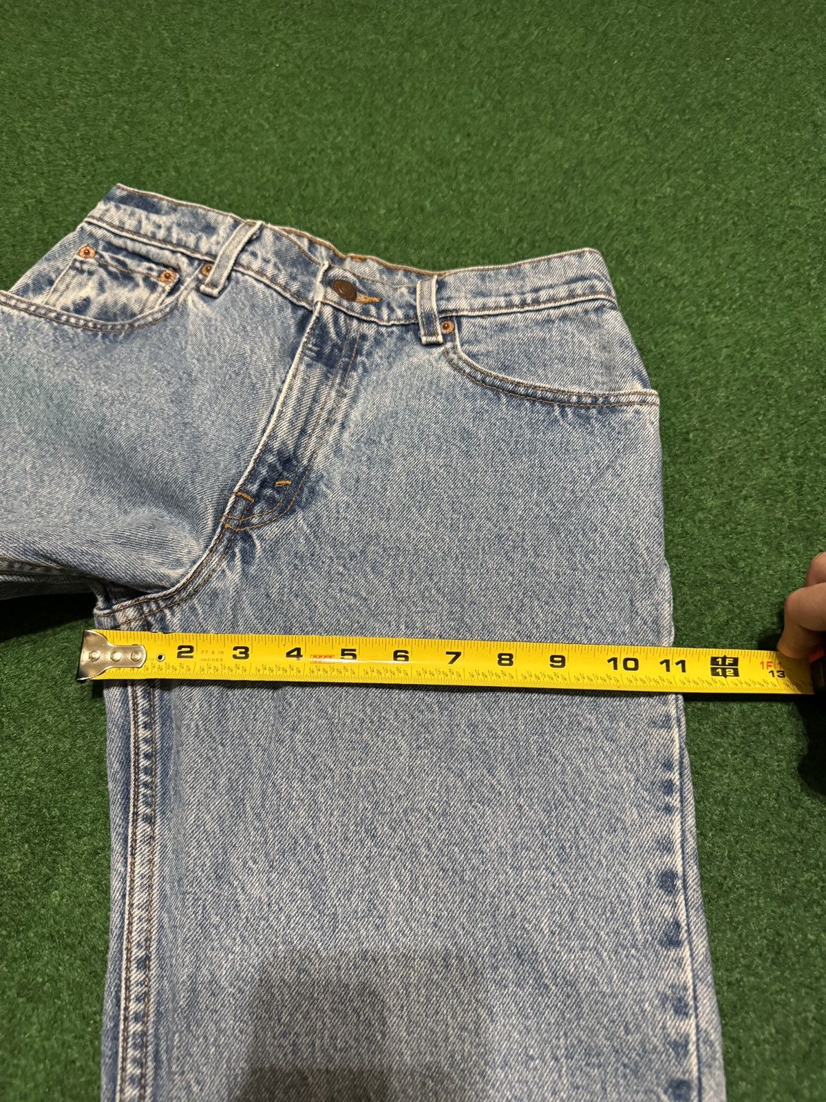 Levi's Vintage Clothing Vintage 90s Levi’s 550 Relaxed Fit Taper 28x30 Denim Jeans Size 30" / US 8 / IT 44 - 11 Thumbnail