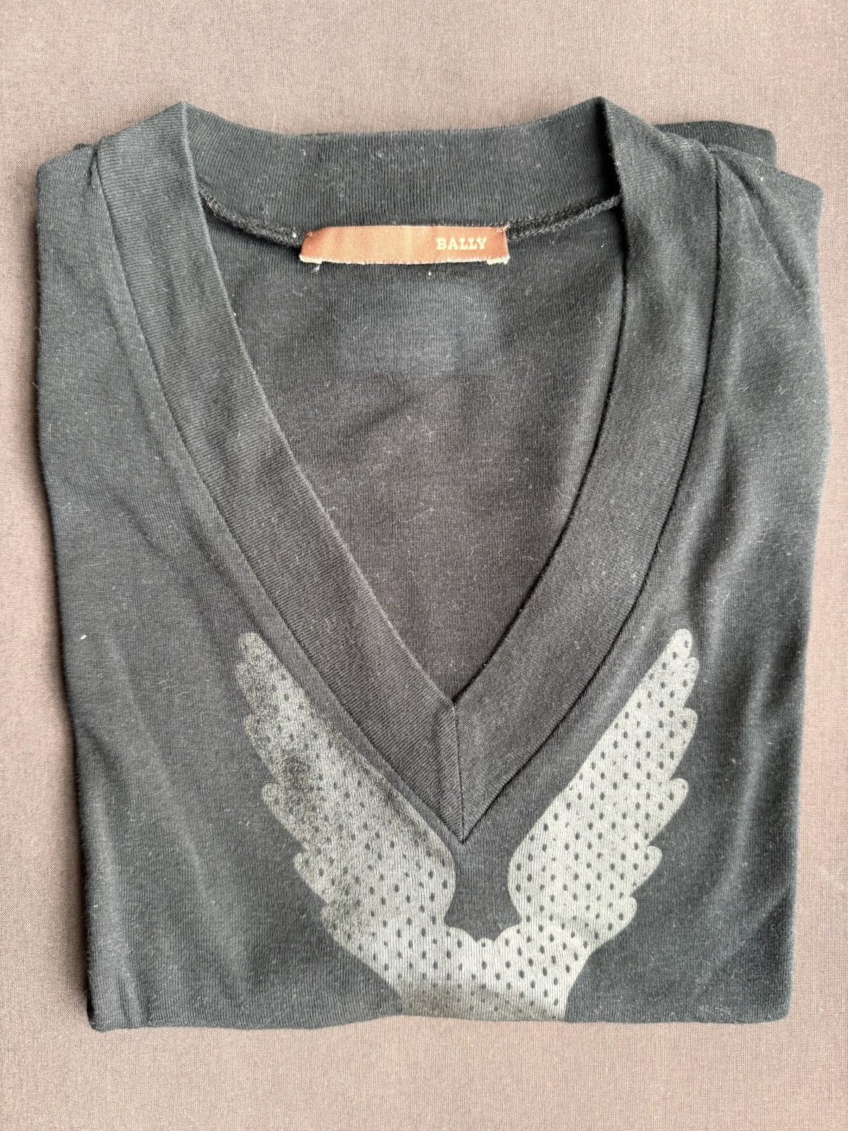 Bally Bally black v-neck T-shirt M Size US M / EU 48-50 / 2 - 3 Thumbnail