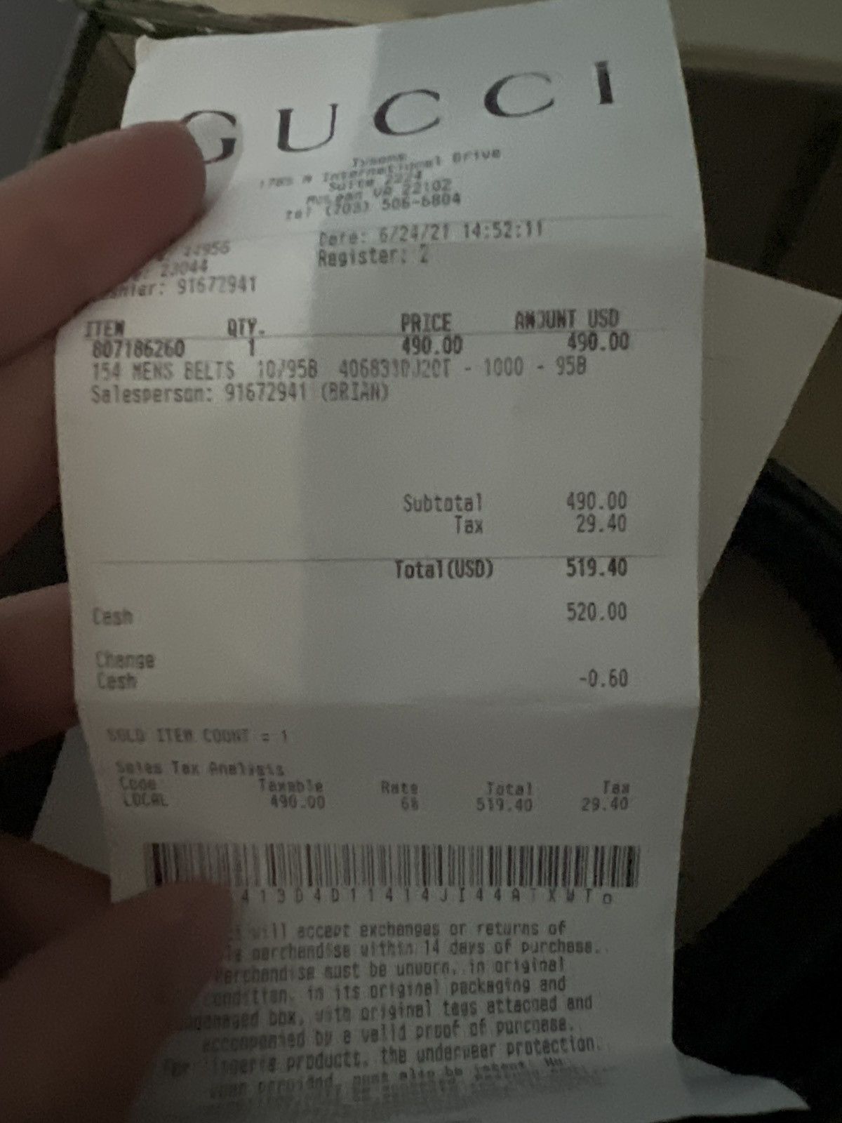 Gucci Gucci Belt Size 32 - 3 Thumbnail