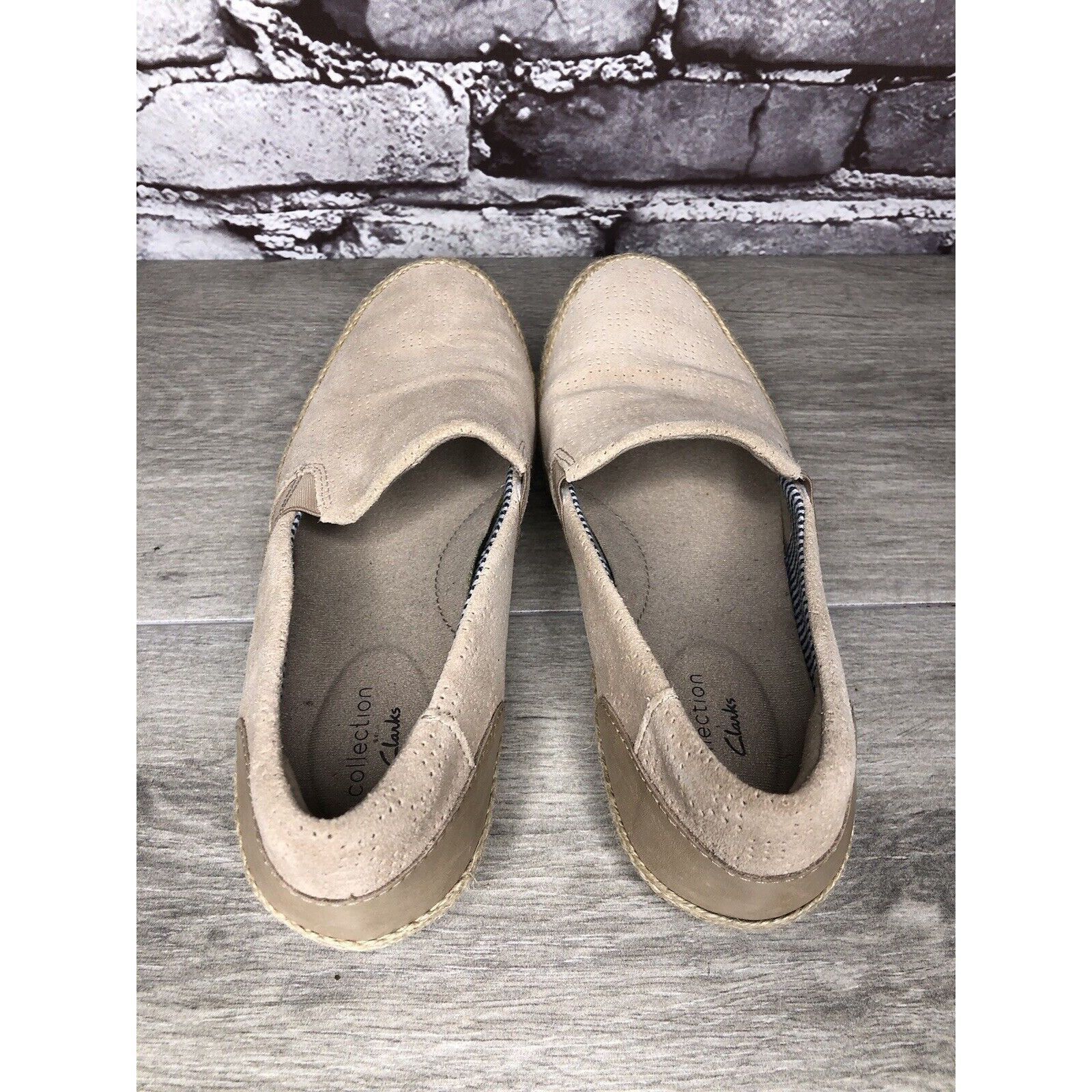 Clarks Clarks Danelly Sky Blush Pink Suede Perforated Espadrilles S Size US 7 / IT 37 - 5 Thumbnail