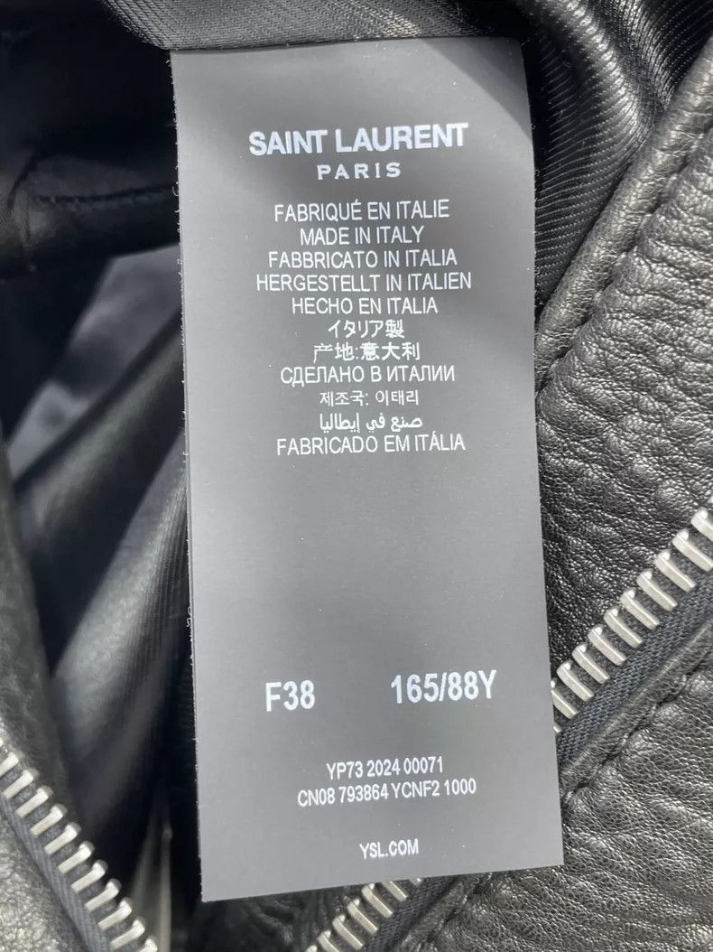 Yves Saint Laurent YSL Saint Laurent 25 New Leather Jacket- Size US M / EU 48-50 / 2 - 7 Thumbnail