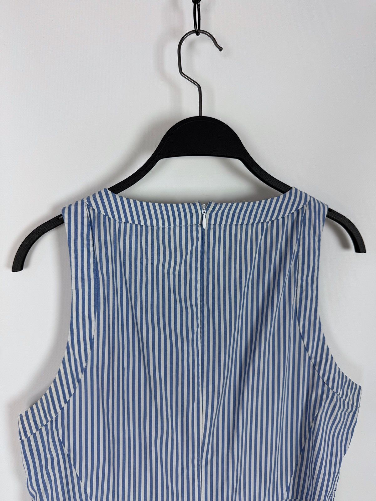 Theory Theory Striped Cotton Blend Sleeveless Blouse Size M / US 6-8 / IT 42-44 - 9 Thumbnail
