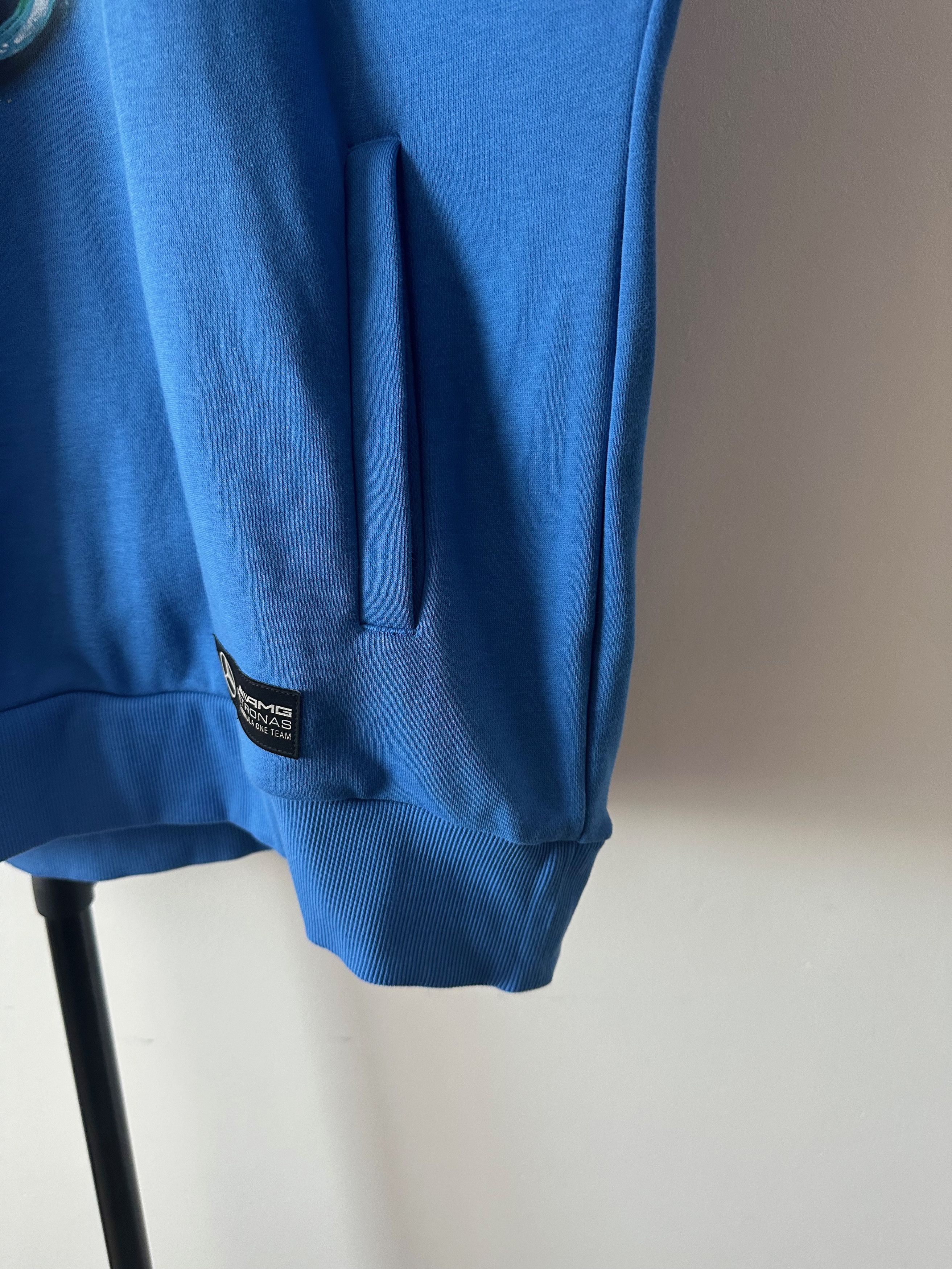Formula 1 Puma Mercedes Benz Formula 1 Racing Blue Hoodie MAPF1 AMG Size US M / EU 48-50 / 2 - 9 Thumbnail