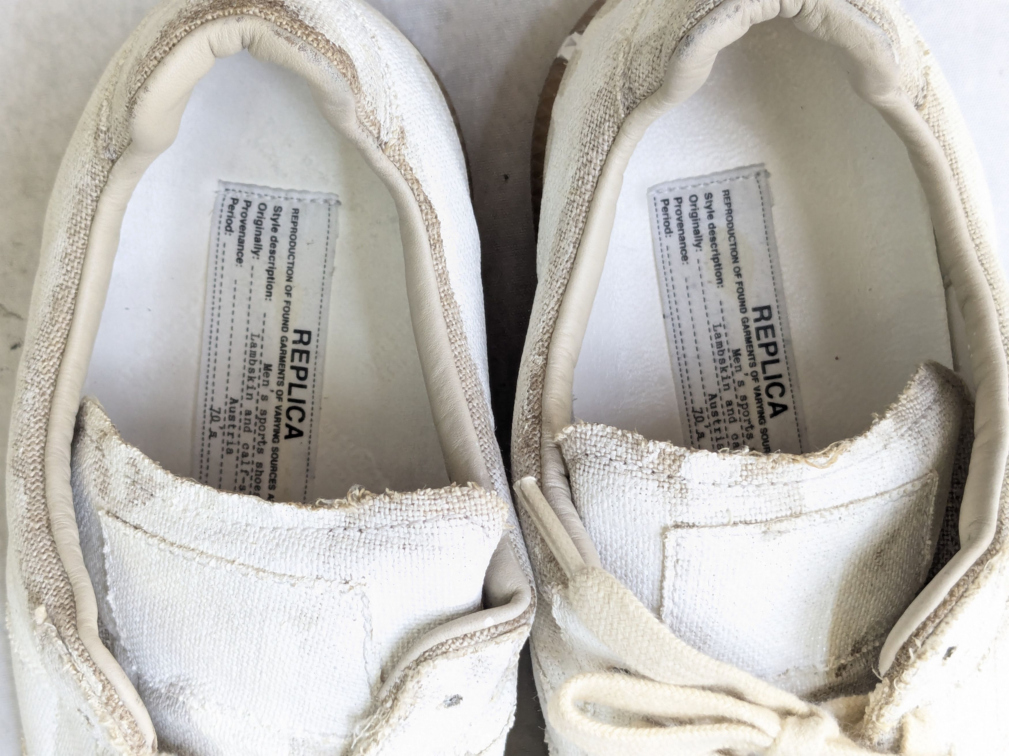 Maison Margiela Maison Margiela Replica GAT 11 44 Paint Splatter Canvas Size US 11 / EU 44 - 6 Thumbnail