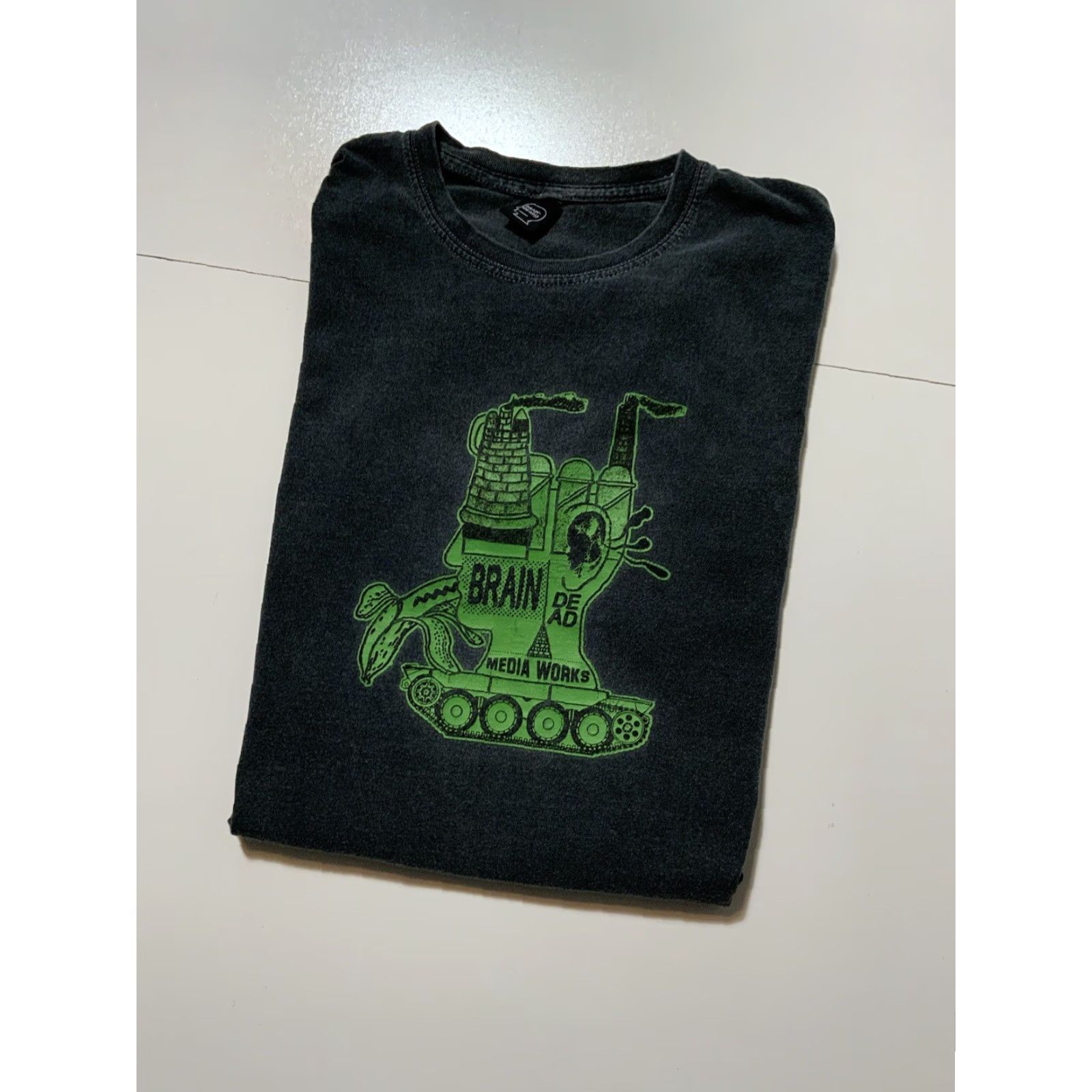 Brain Dead VINTAGE Brain Dead Media Works Psycho Underground Spiritual Climax S/S Crew T-Shirt Sz.M Mens Gray Medium Crew Neck Shirt Size US M / EU 48-50 / 2 - 2 Thumbnail