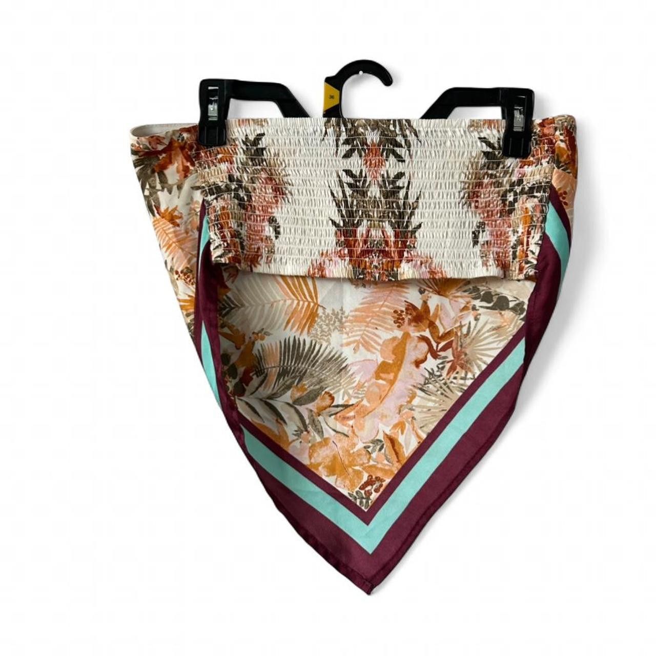 Other Wild Fable Floral Strapless Crop Top Size M / US 6-8 / IT 42-44 - 2 Thumbnail