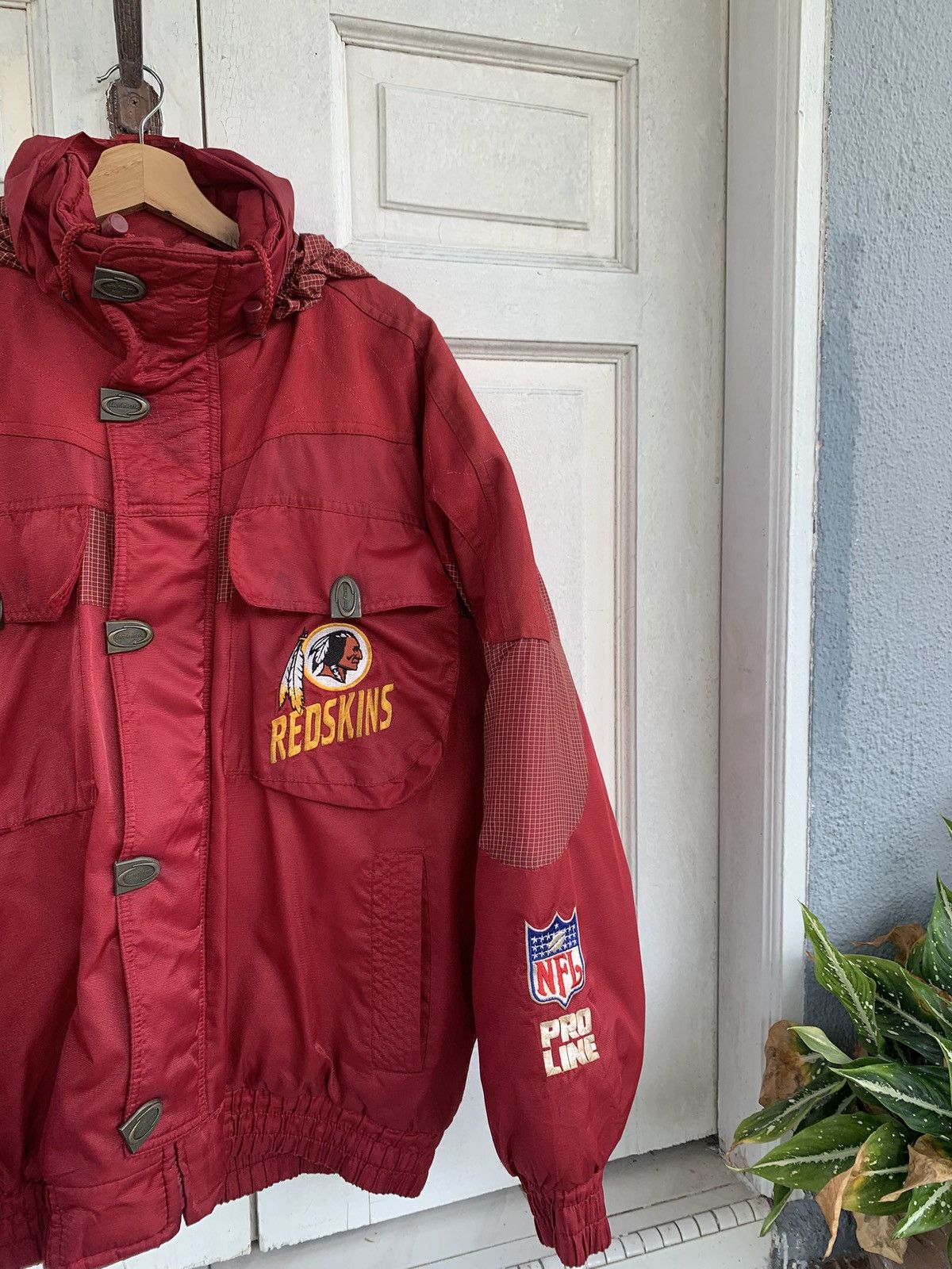 NFL Vintage 90s Washington Redskins NFL PROLINE Jacket Size US XL / EU 56 / 4 - 2 Thumbnail
