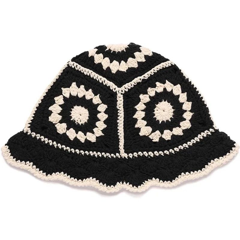 Designer × Japanese Brand Handmade Crochet Unisex Bucket Hat Panama y2k Size ONE SIZE - 3 Thumbnail