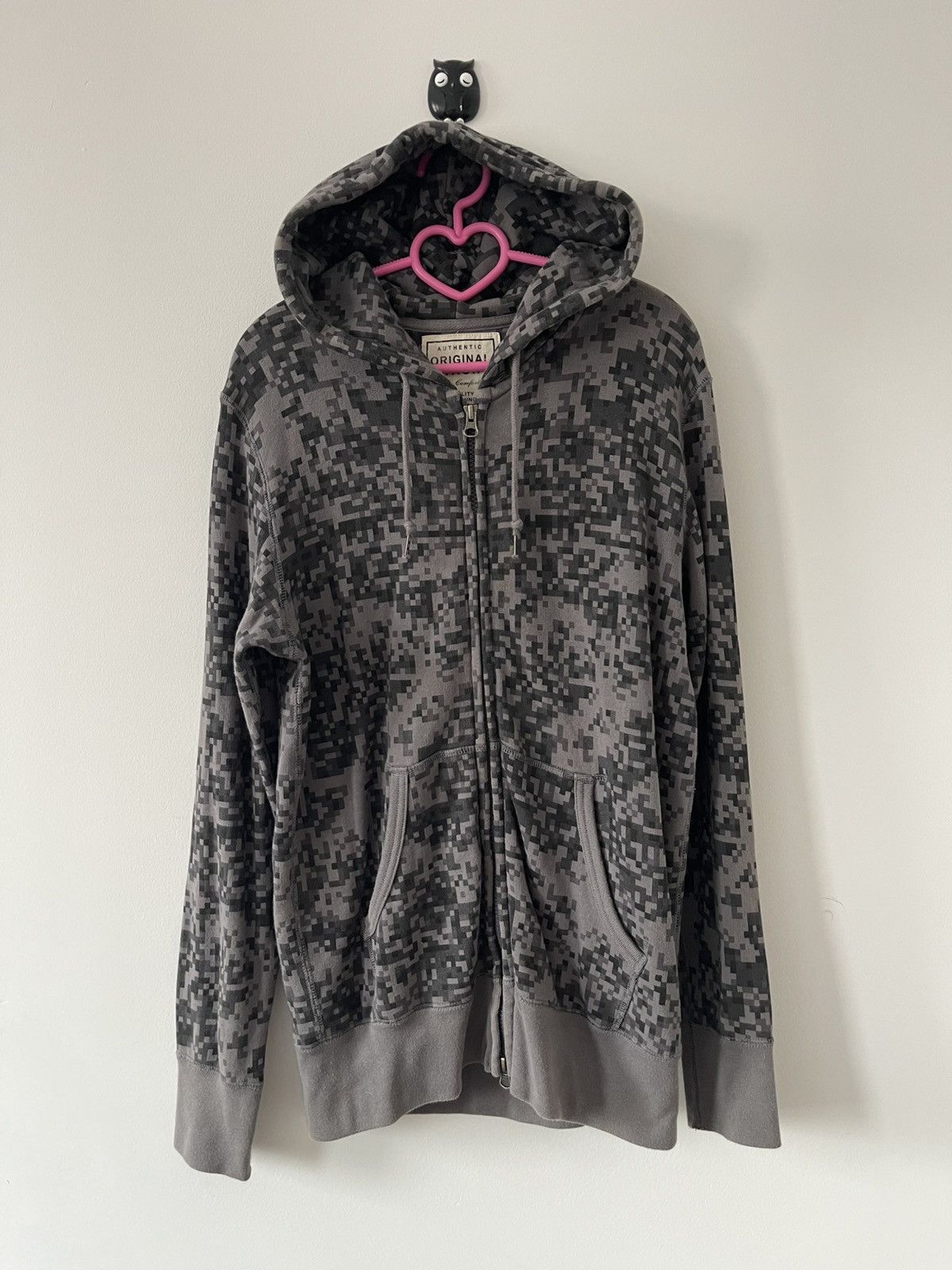 Engineered Garments × Uniqlo Rare Vintage DIGITAL CAMO X Uniqlo Army Police Hoodie Size US M / EU 48-50 / 2 - 1 Thumbnail