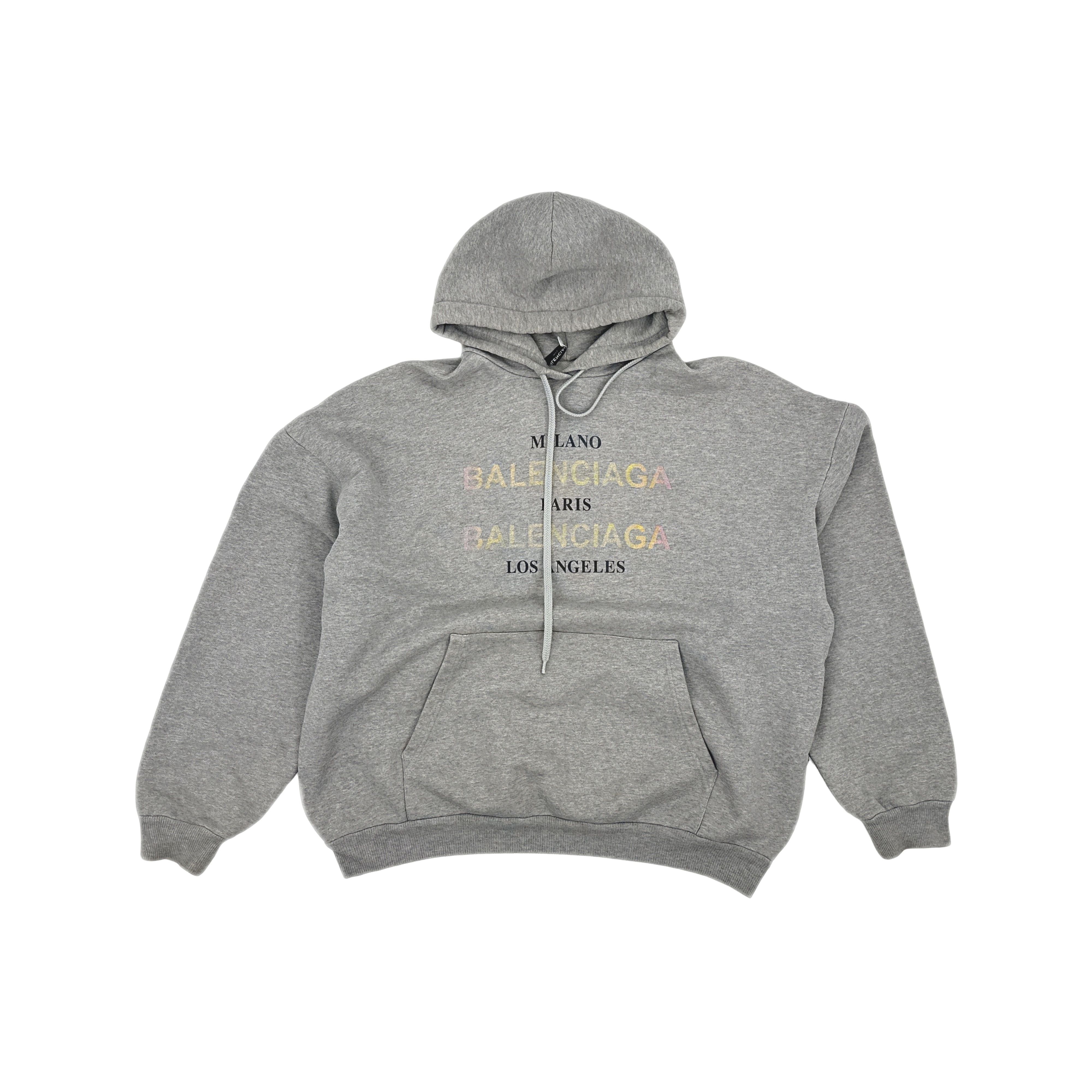 Balenciaga Balenciaga Milano Logo Graphic Hoodie M Size M / US 6-8 / IT 42-44 - 1 Thumbnail