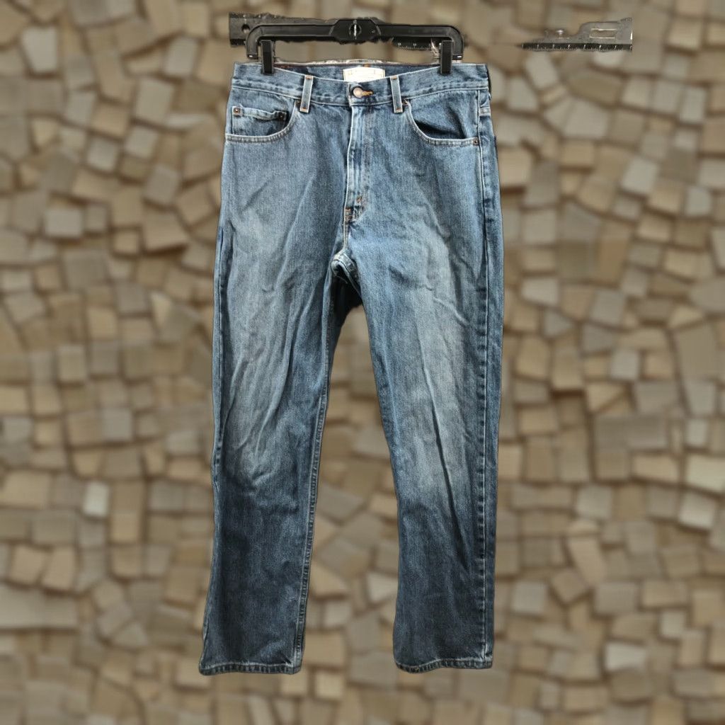 Levi's Levi's Regular Straight Jeans 34x32 Mens Blue Medium Wash 5-Pocket Denim Cotton Blend Mid Rise 34 in Inseam Vintage No Size US 34 / EU 50 - 1 Thumbnail