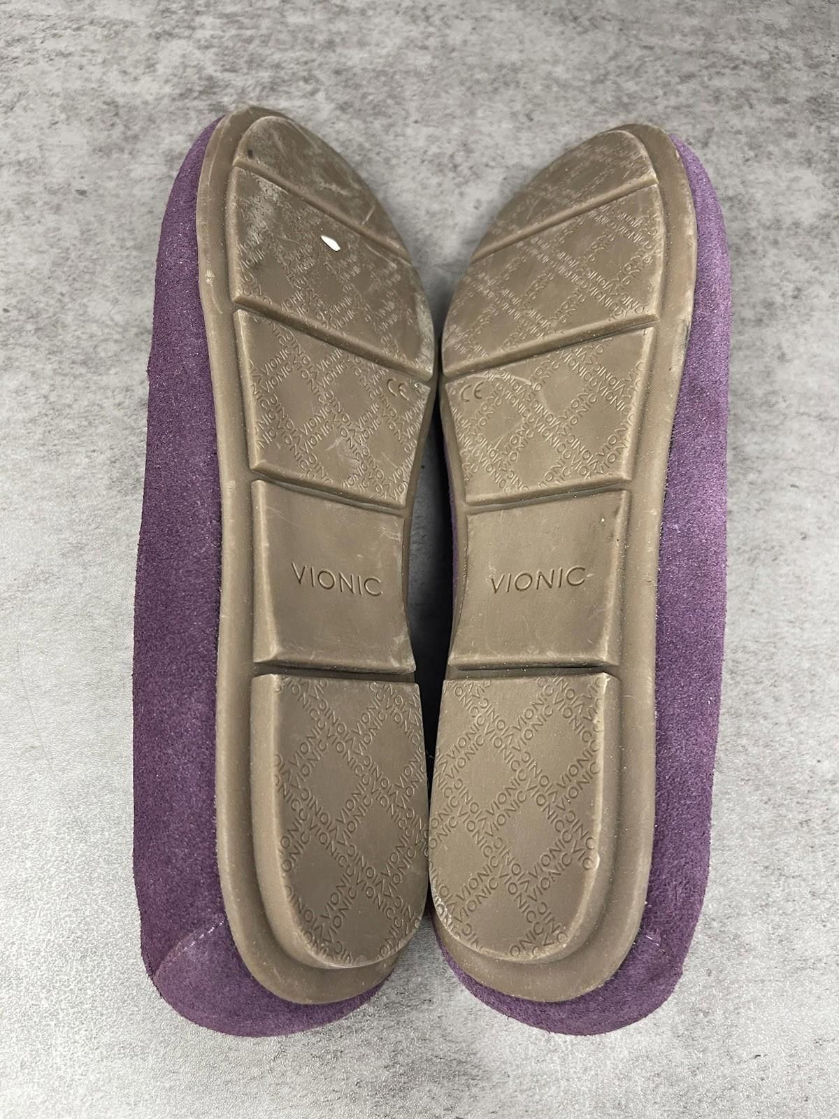 Vionic Vionic Shoes Womens 9.5 Chill Debbie Suede Loafers Purple Size US 9.5 / IT 39.5 - 7 Thumbnail