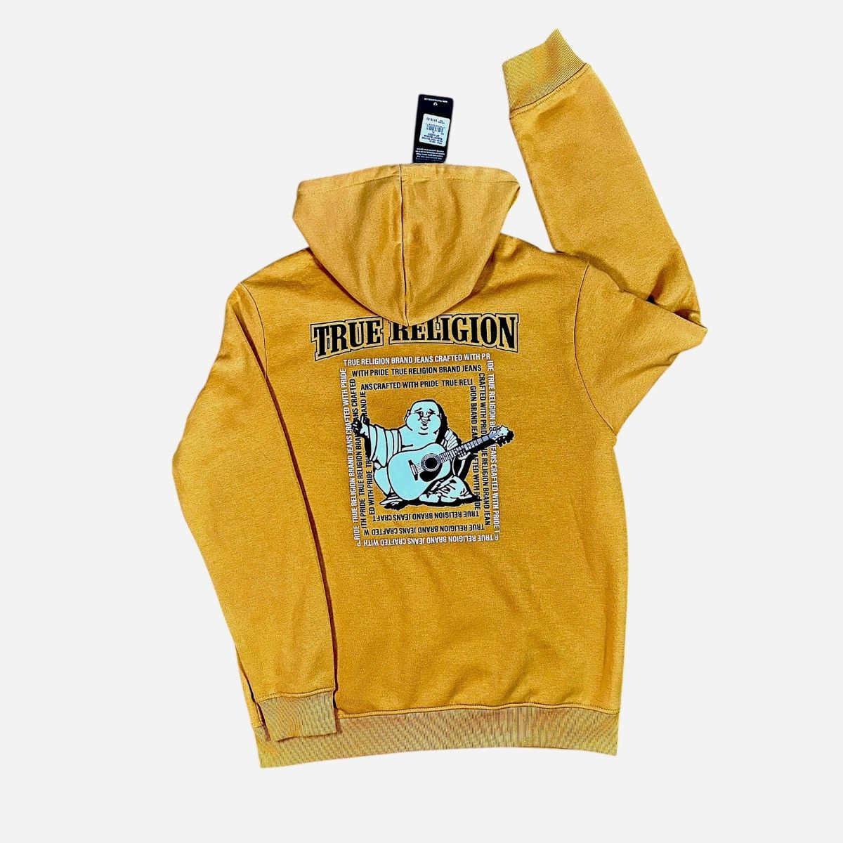 True Religion Radiant Buddha Sienna Long Zip Hoodie Sz XL