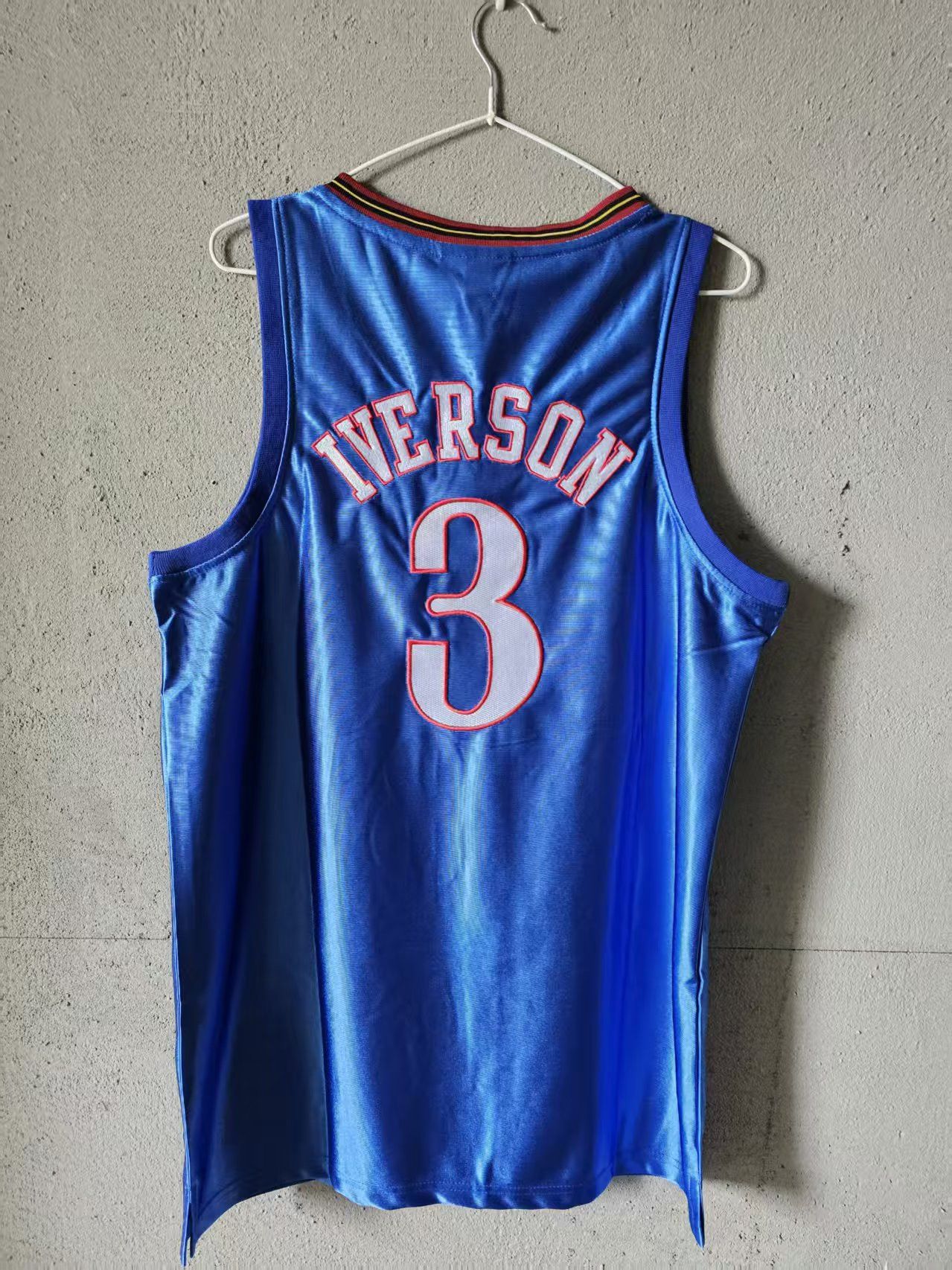 NBA Allen Iverson Jersey Philadelphia 76ers 3 Double Stitched Size US XL / EU 56 / 4 - 2 Thumbnail