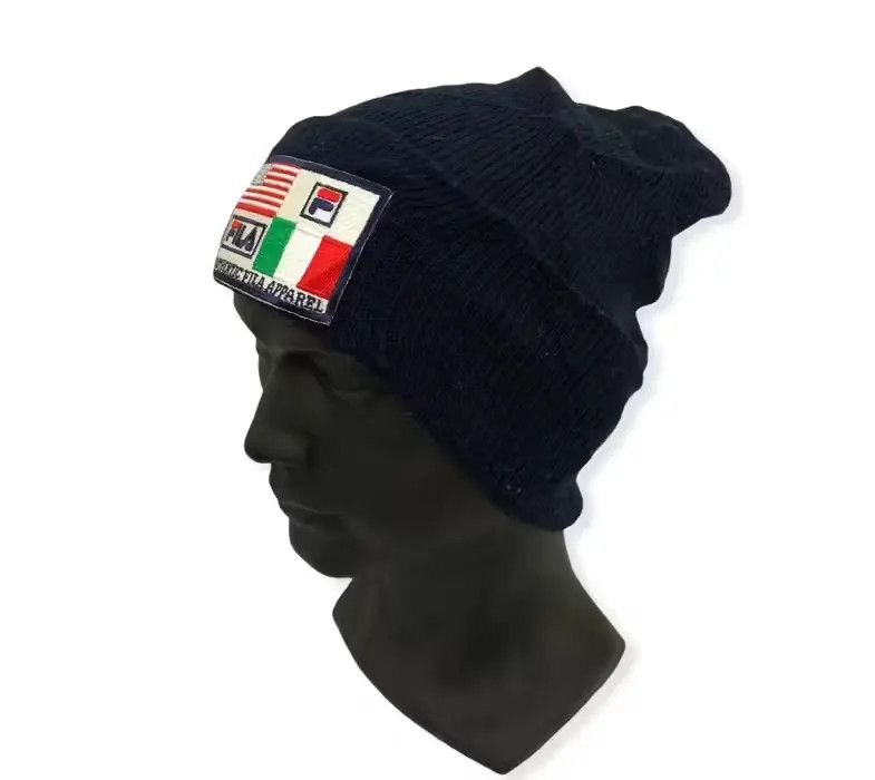 Fila × Vintage Vintage Fila Big Logo beanie Size ONE SIZE - 2 Thumbnail
