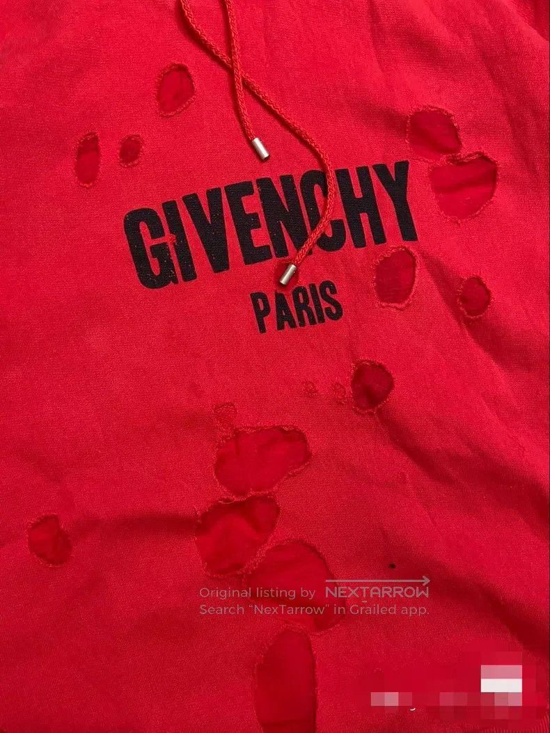 Givenchy Givenchy Rinse Washed Destroyed Hoodie / Hooded Sweatshirt Size US XS / EU 42 / 0 - 3 Thumbnail
