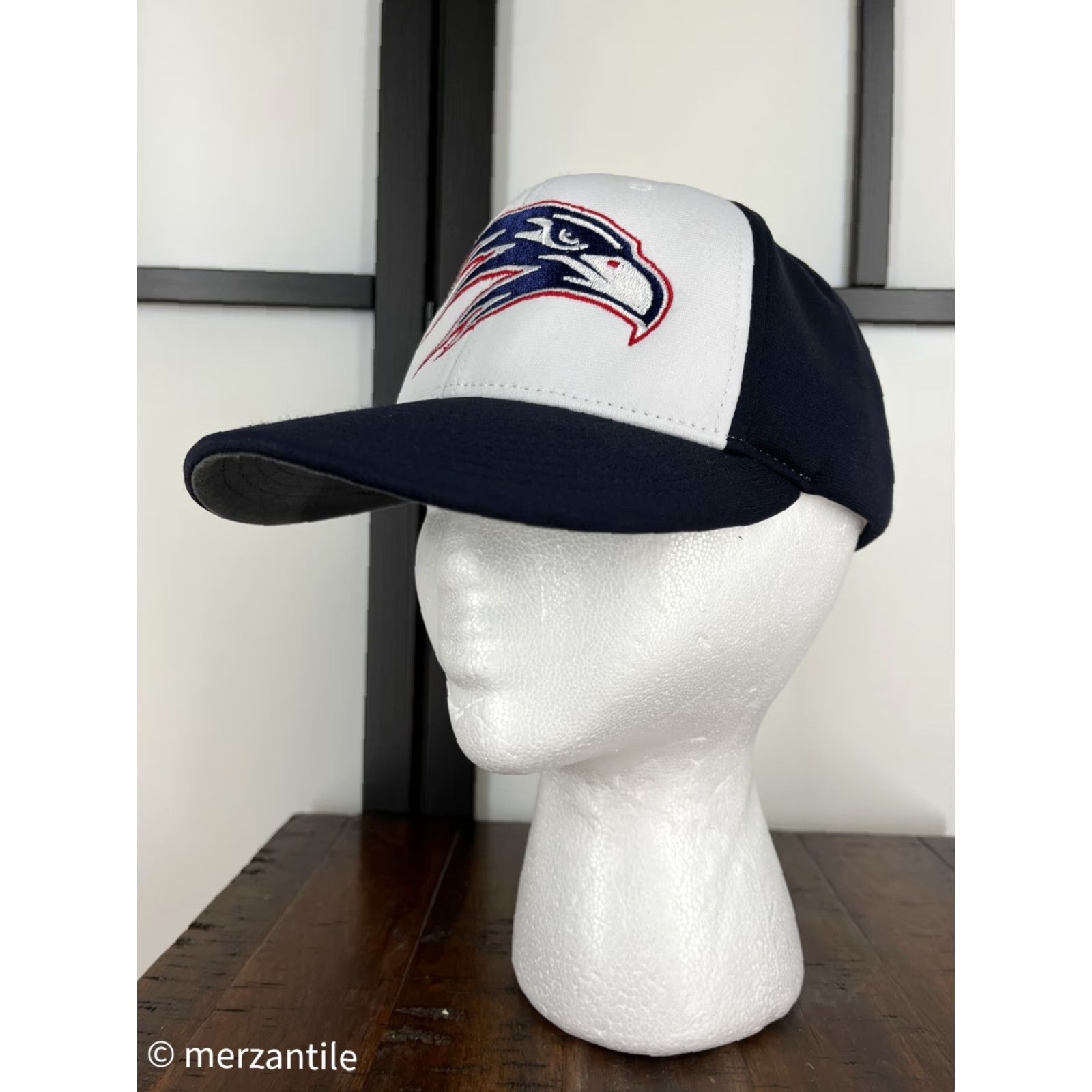 Vintage Raven Hat Cap Richardson Adjustable Adult Blue White Cotton Polyester One Size Baseball Cap Mens G Size ONE SIZE - 4 Thumbnail