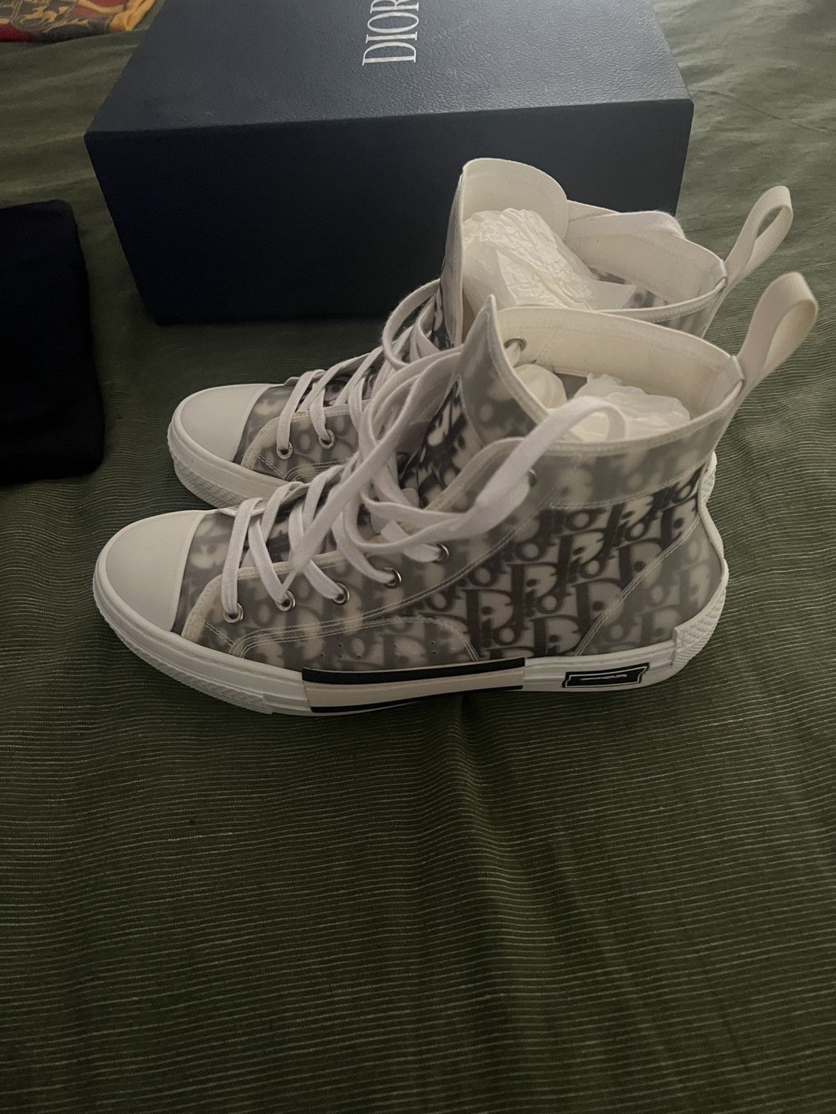 Dior Christian Dior B23 High Top Oblique Sneakers Size US 9 / EU 42 - 4 Thumbnail